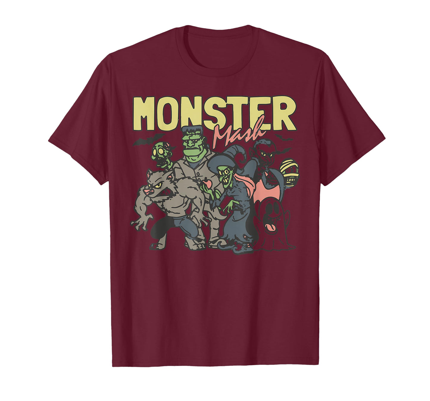 Monster Mash Vintage Ghost Halloween T-Shirt