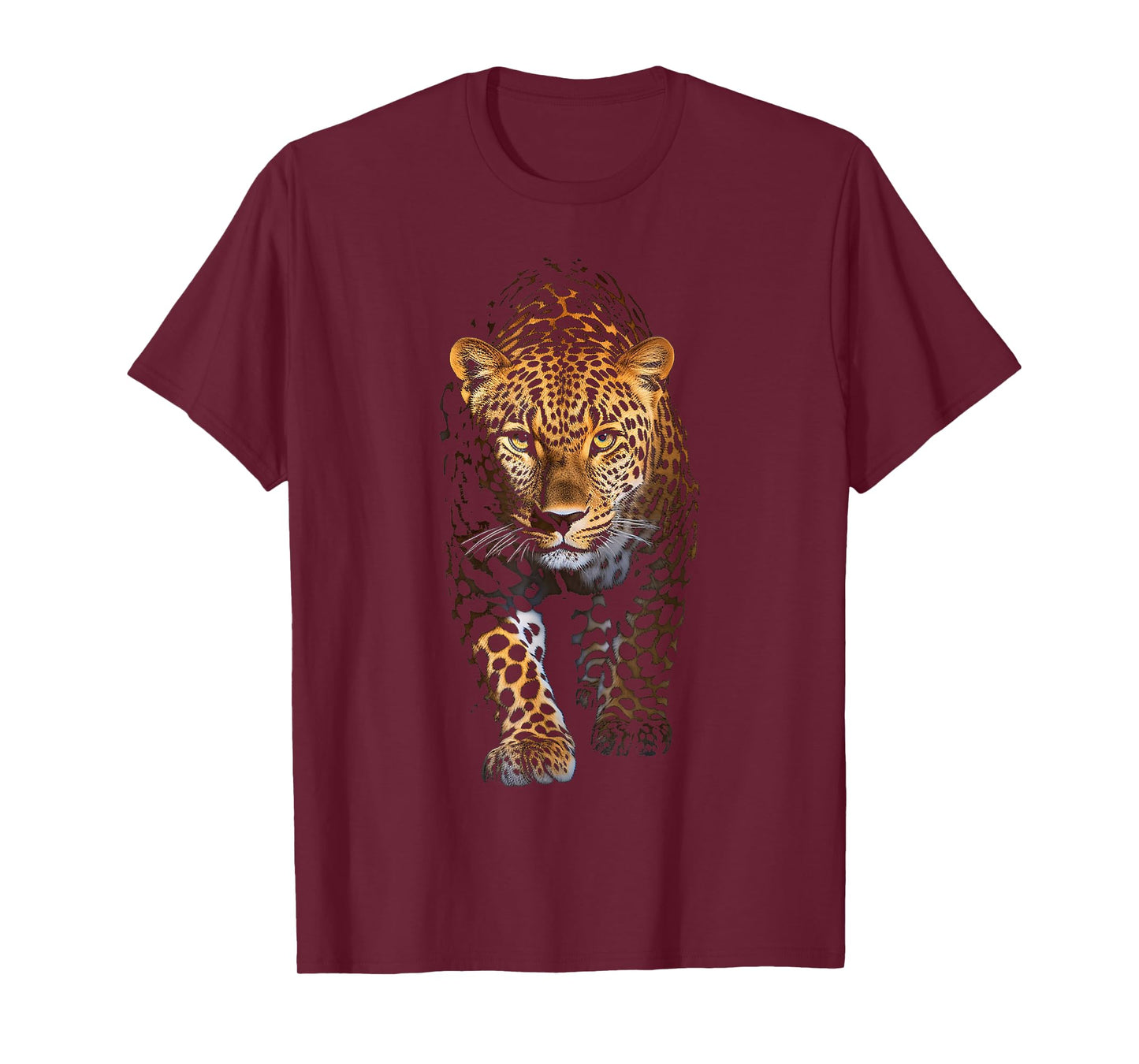 Leopard Portrait Animal Illustration Art Leopard T-Shirt