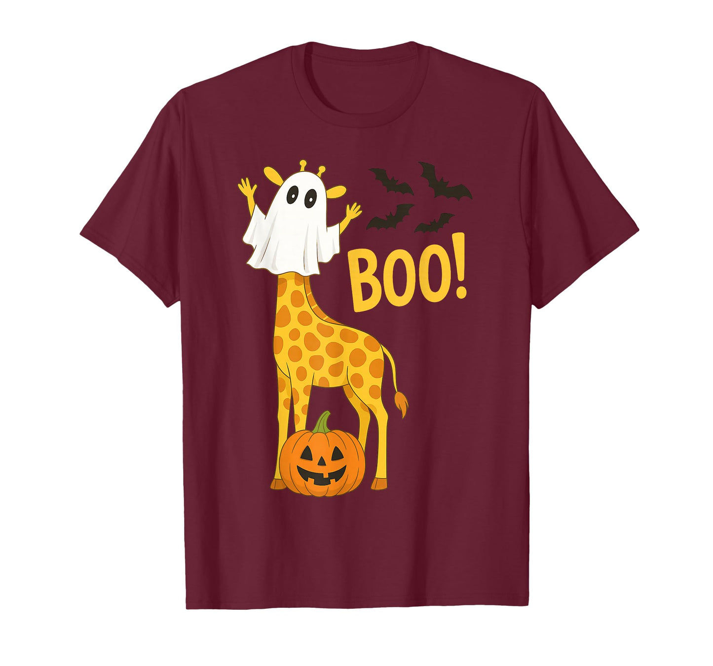 Giraffe Boo Halloween Pumpkin Coquette Costume Funny Giraffe T-Shirt