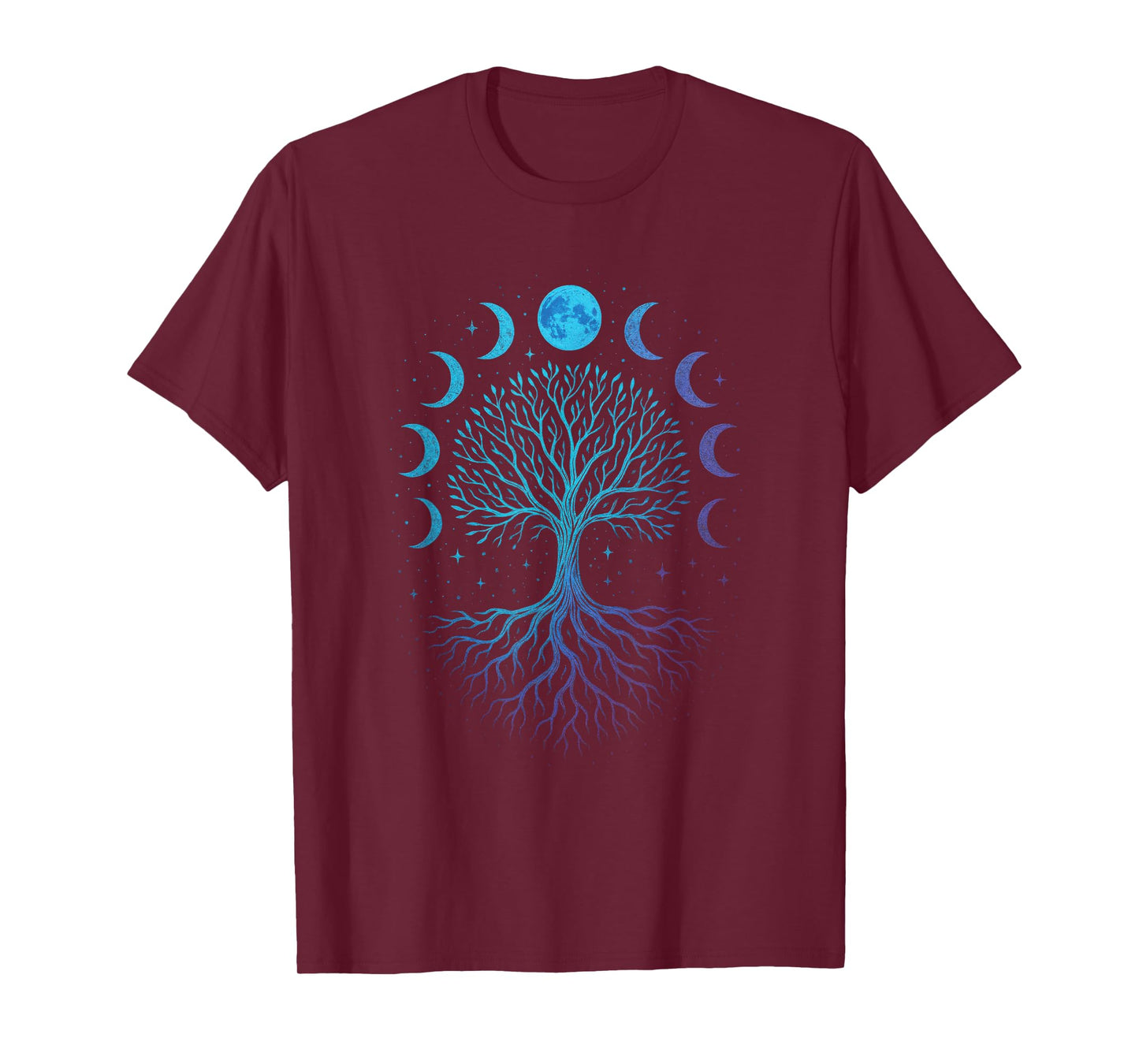 Moon Phases Tree - Viking Pagan Wicca Spiritual T-Shirt