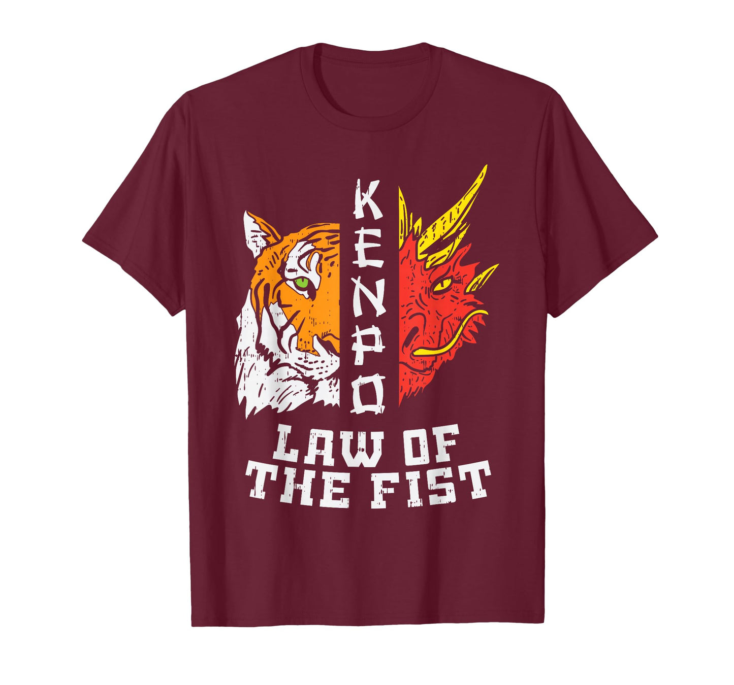 Kenpo Law Of Fist Tiger Dragon Kempo Karate Men Women Gift T-Shirt