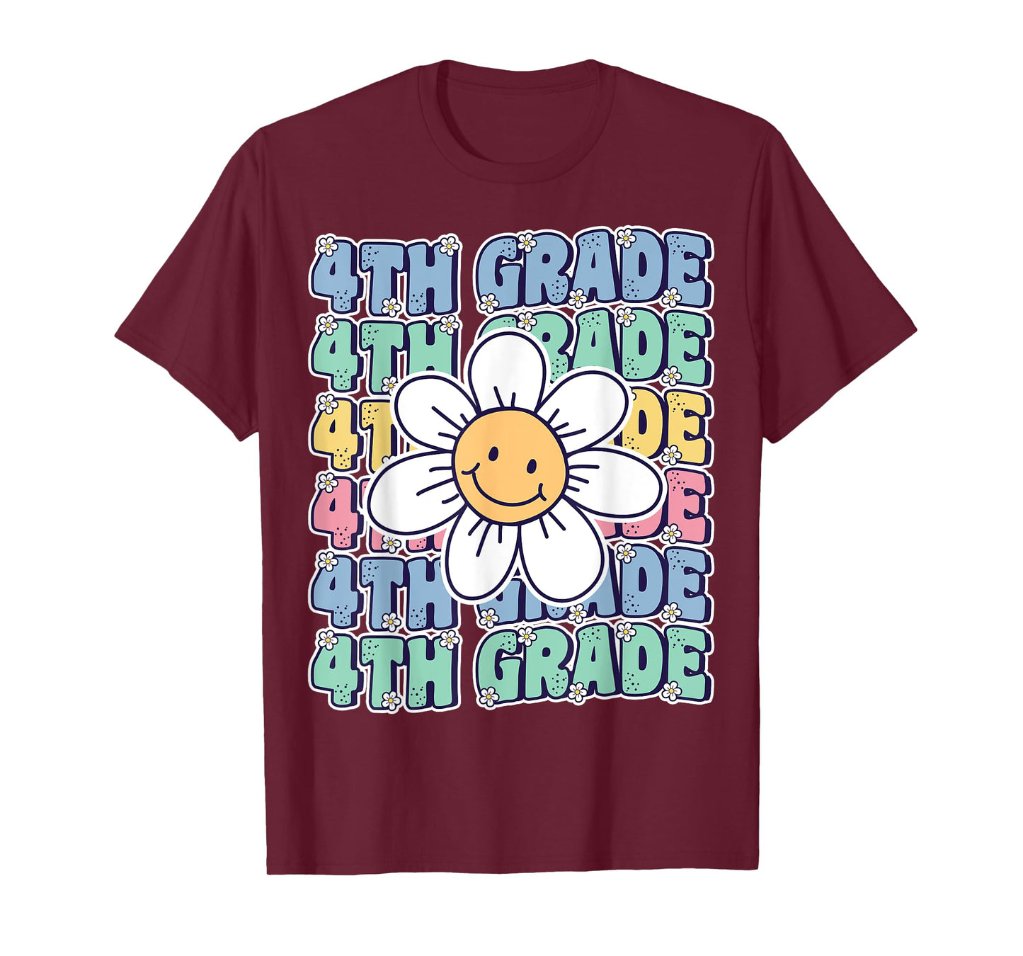 Groovy 4th Grade Back To School First Day of Fourth Grade T-Shirt