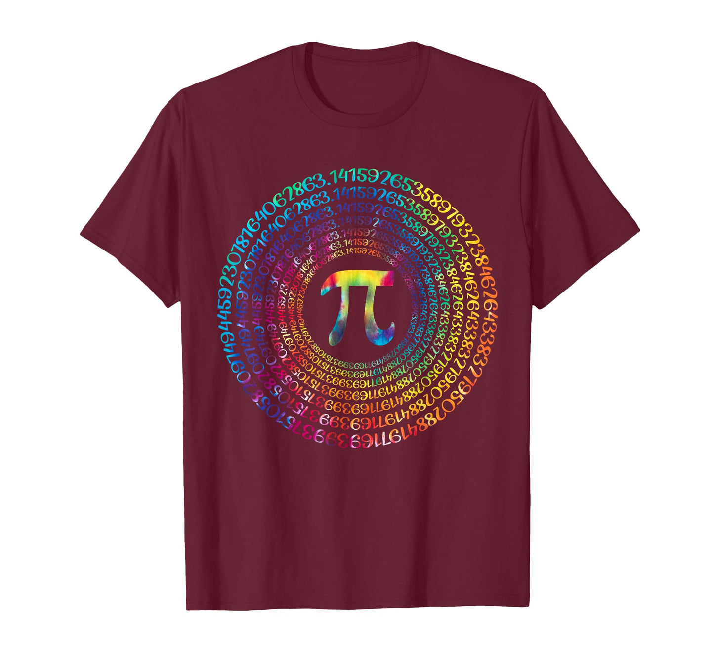 Math Teacher Algebra & Geometry 3,14 Tie Dye Mathematical T-Shirt