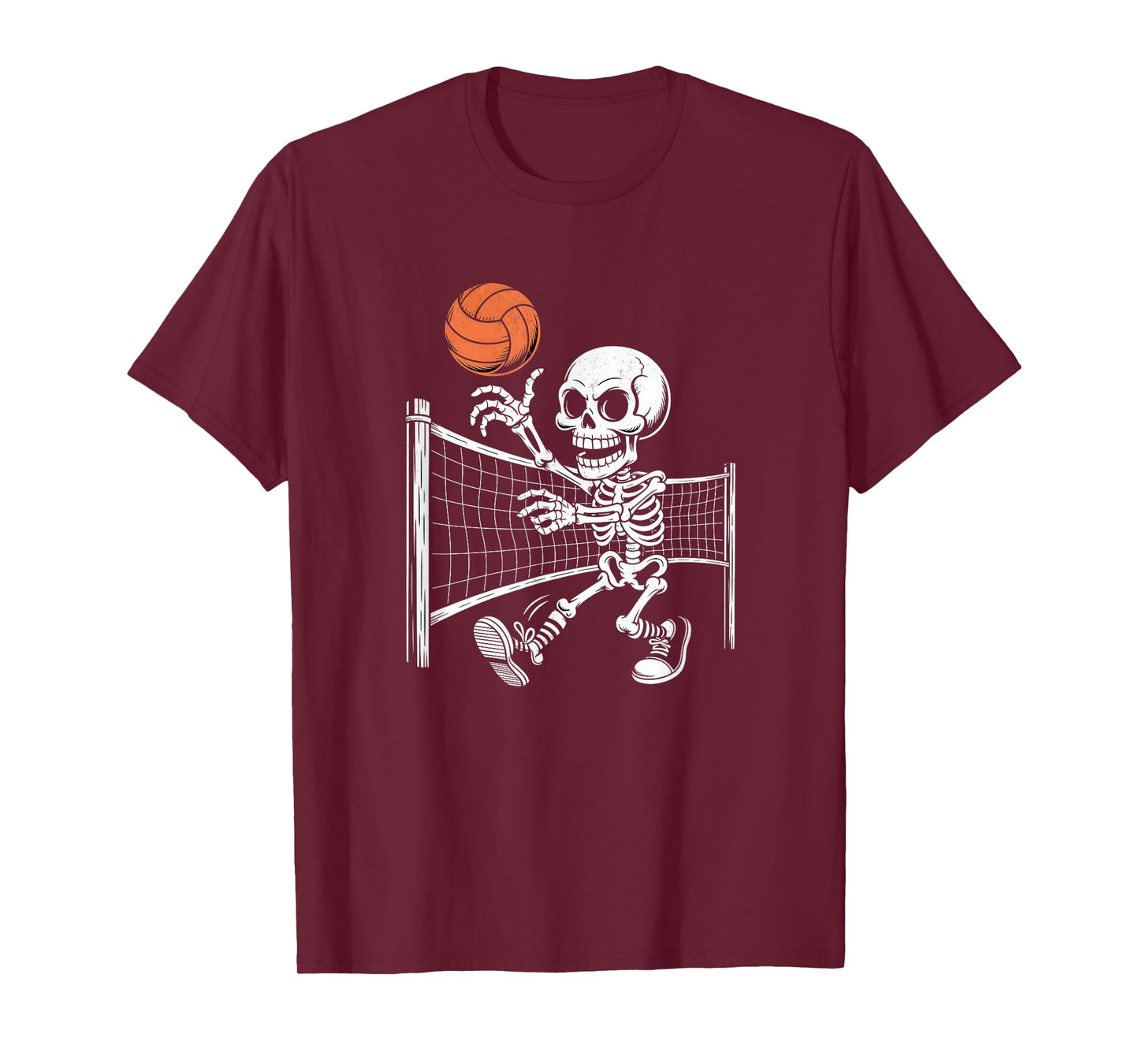 Volleyball Skeleton Halloween T-Shirt