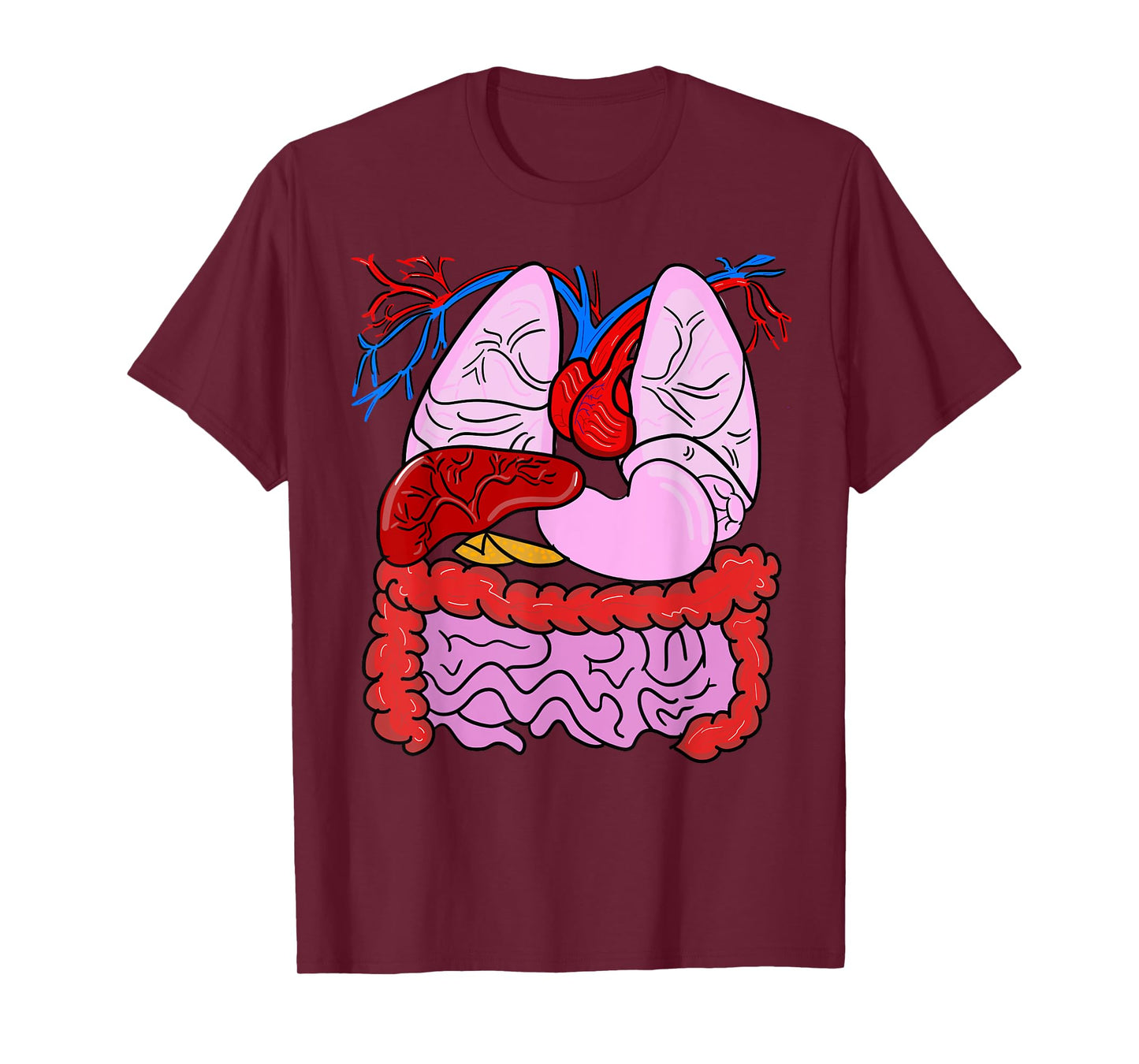 Human Body Anatomy: Illustrated Internal Organs T-Shirt