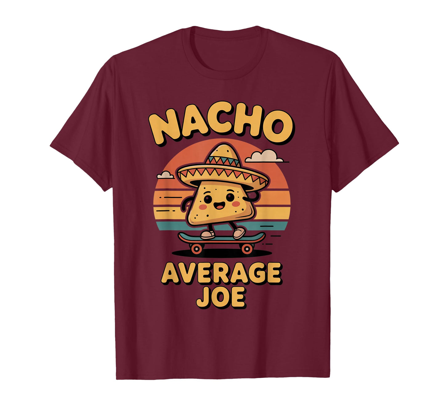Funny Food Outfit, Taco Party Vibe, Playful Skate Look T-Shirt