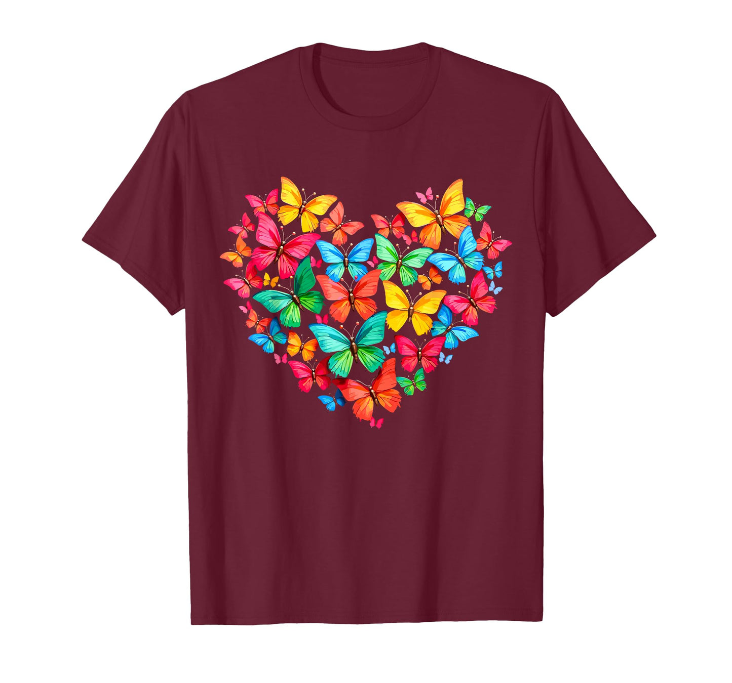 Butterfly Heart Colorful Butterflies T-Shirt