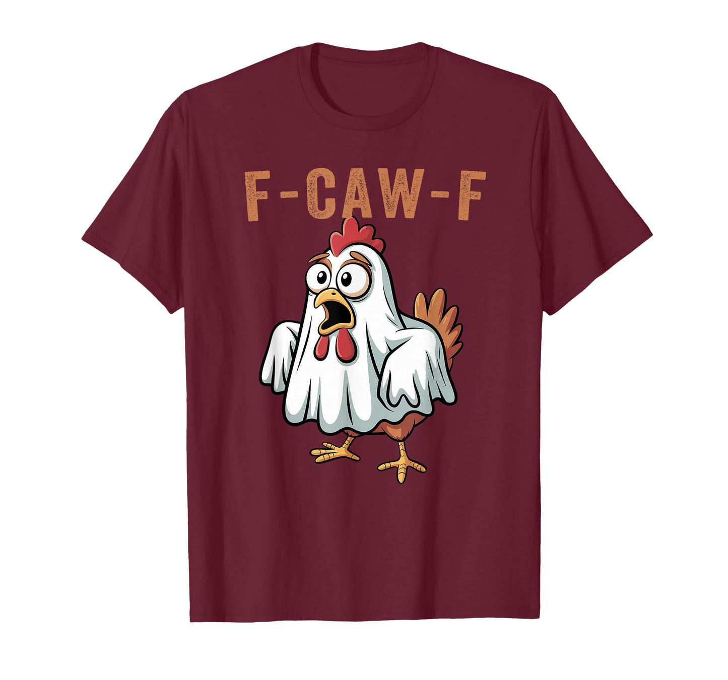 F-Caw-F Halloween Chicken Humor F-Caw-F Quote Rooster Meme T-Shirt