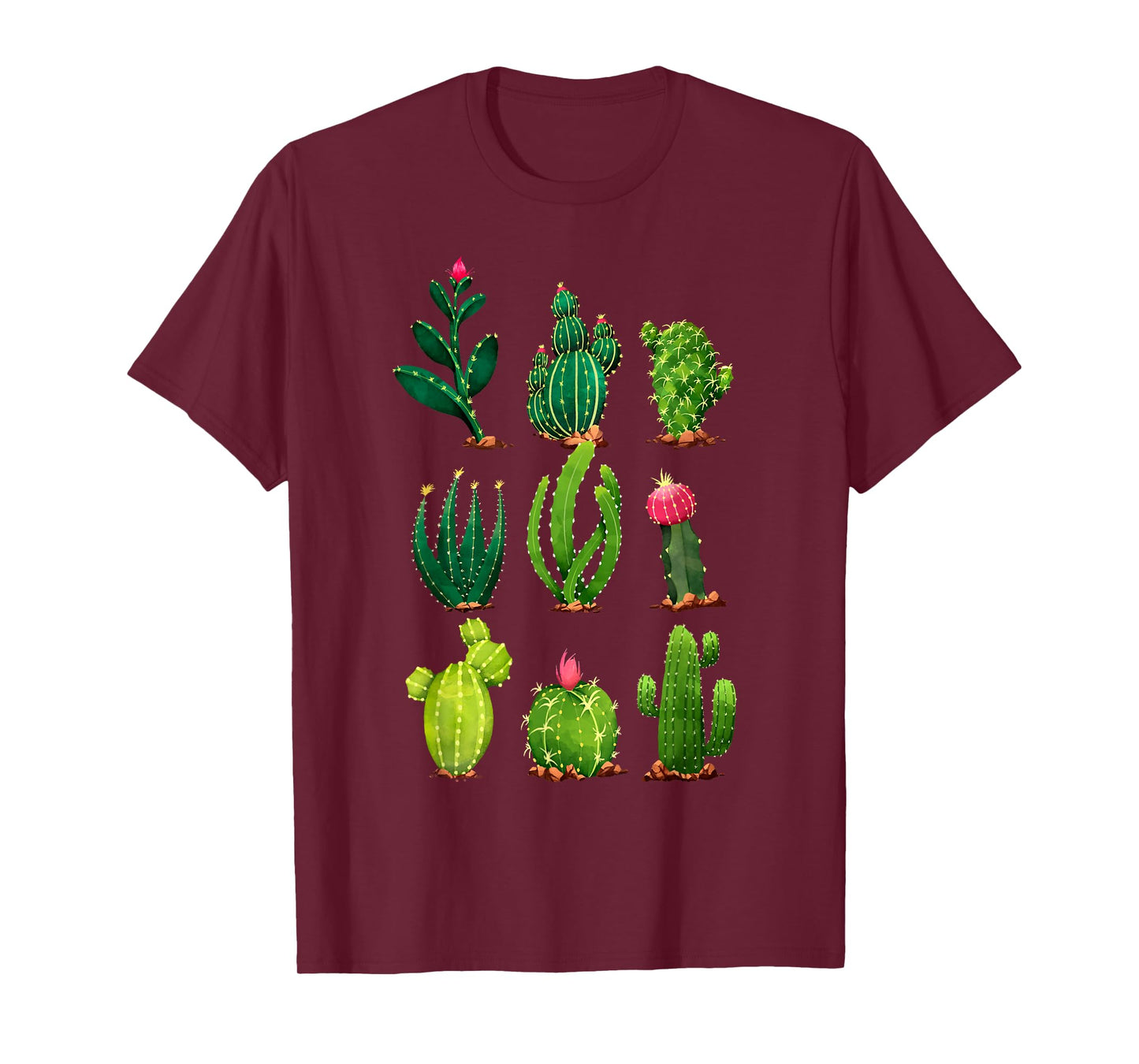 Plant Enthusiast Planting Gardener Gifts Cactus Plants T-Shirt, Unisex-Adults, Black, Short Sleeve, T-Shirt, Small