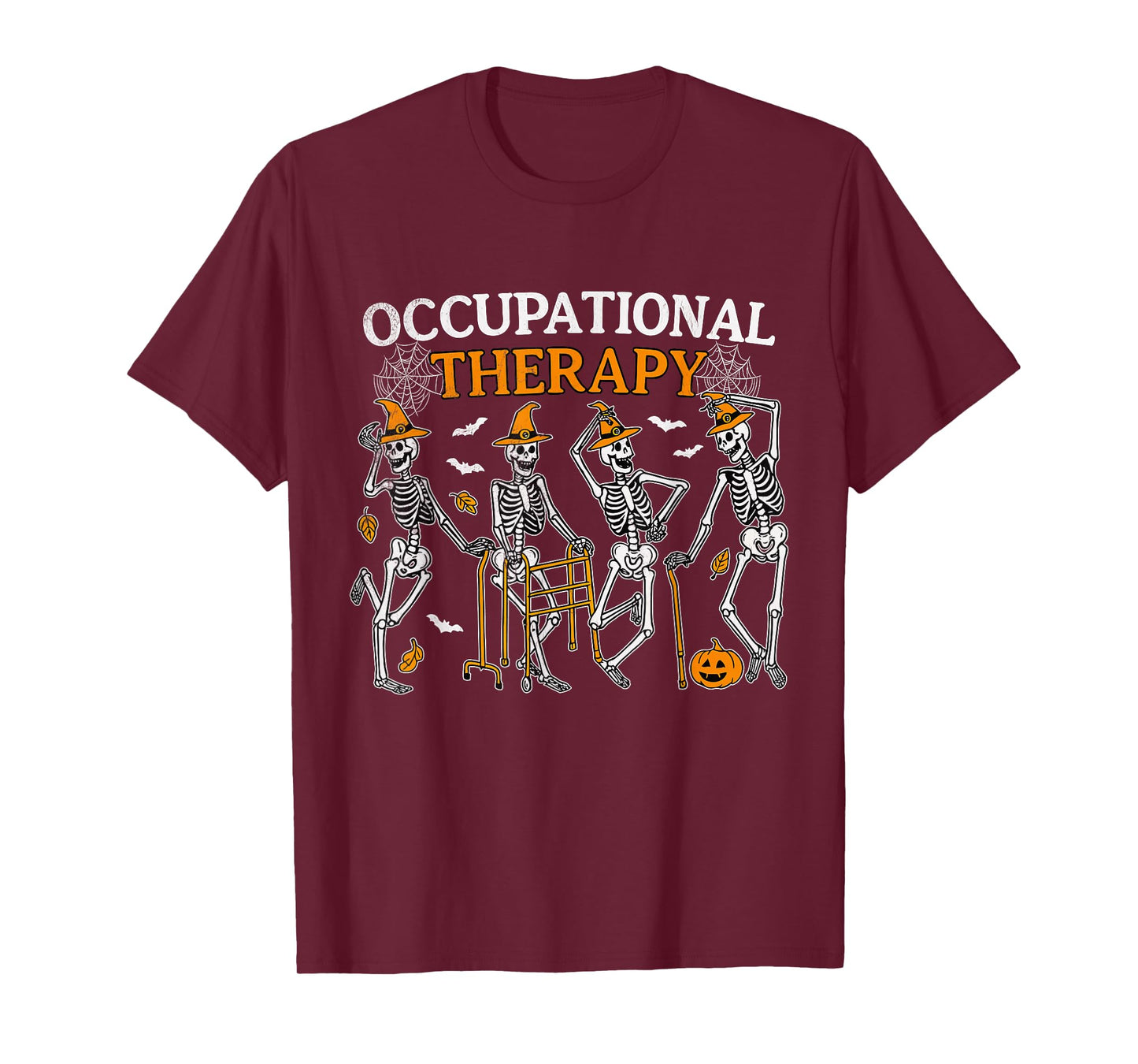 Dancing Skeleton Occupational Therapy Halloween OT Therapist T-Shirt