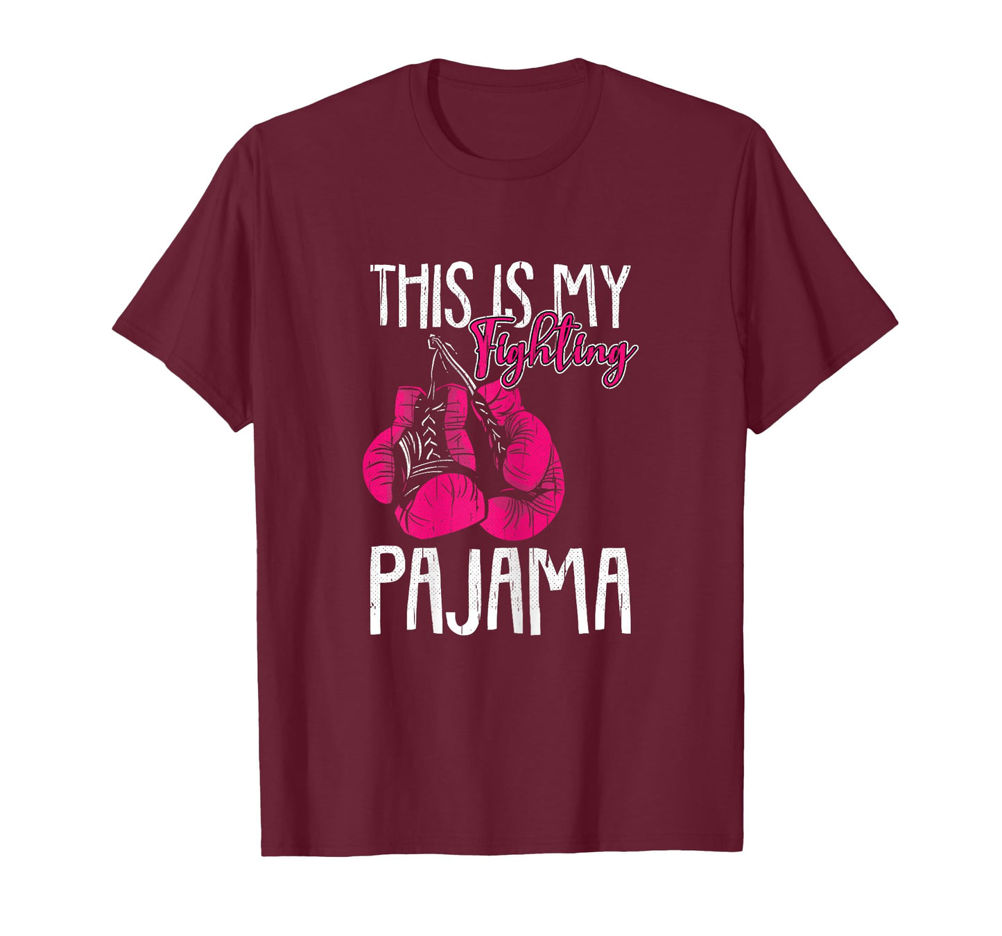 My Fighting Pajama Breast Cancer Awareness Ribbon Warrior T-Shirt