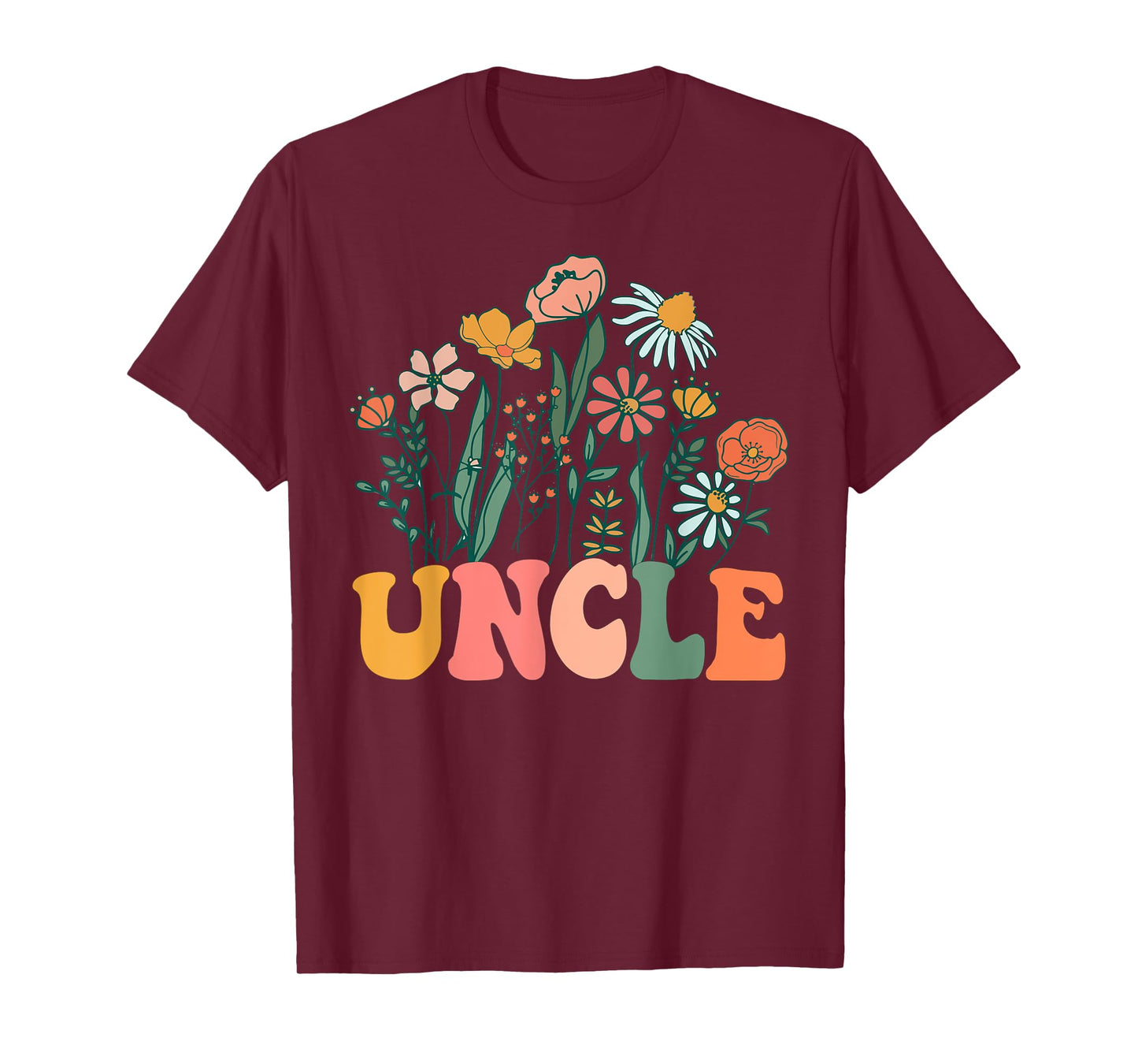New UNCLE Wildflower First Birthday & Baby Shower T-Shirt