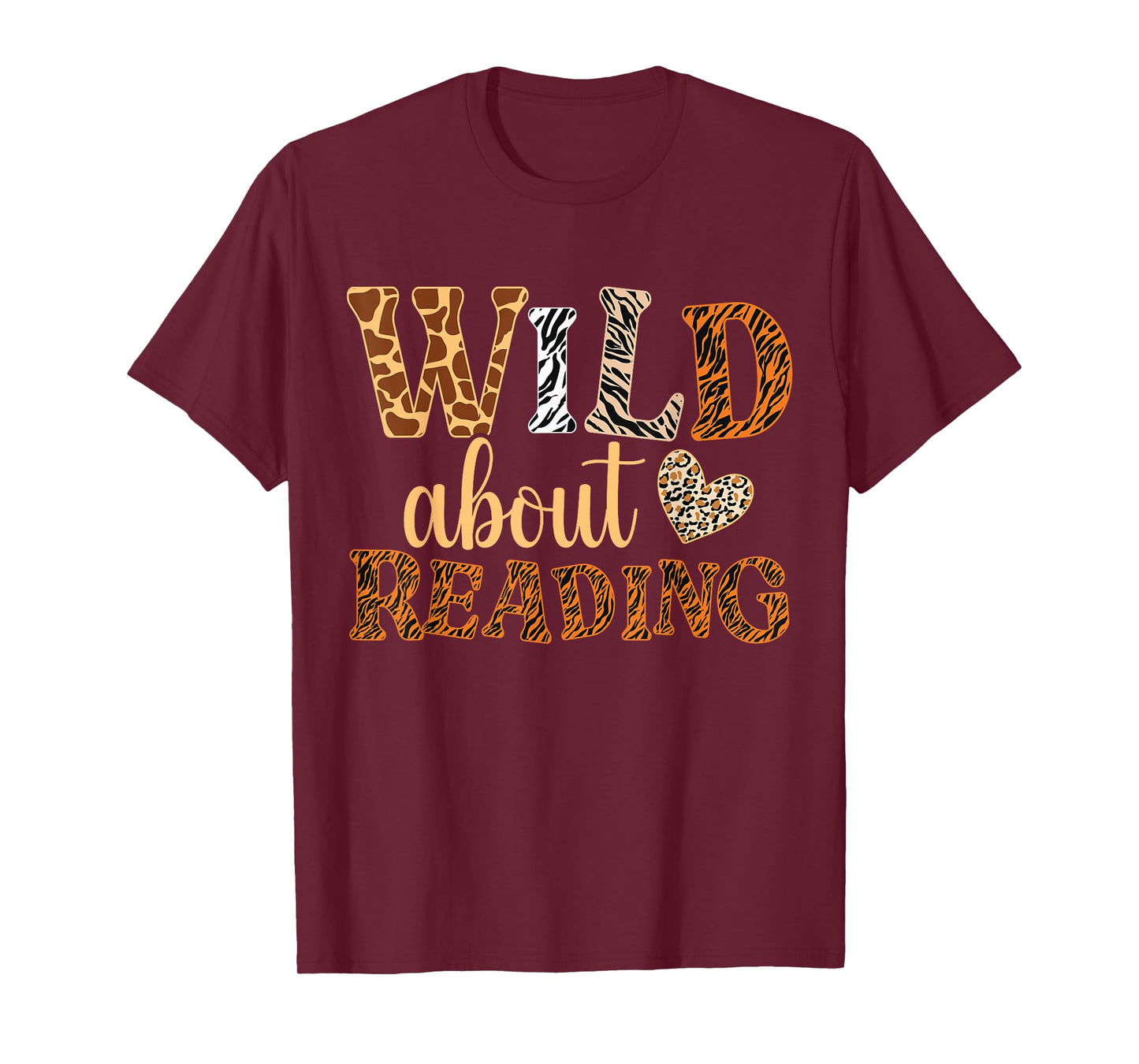 Wild About Reading Books - Bookworm Library Day Teacher T-Shirt