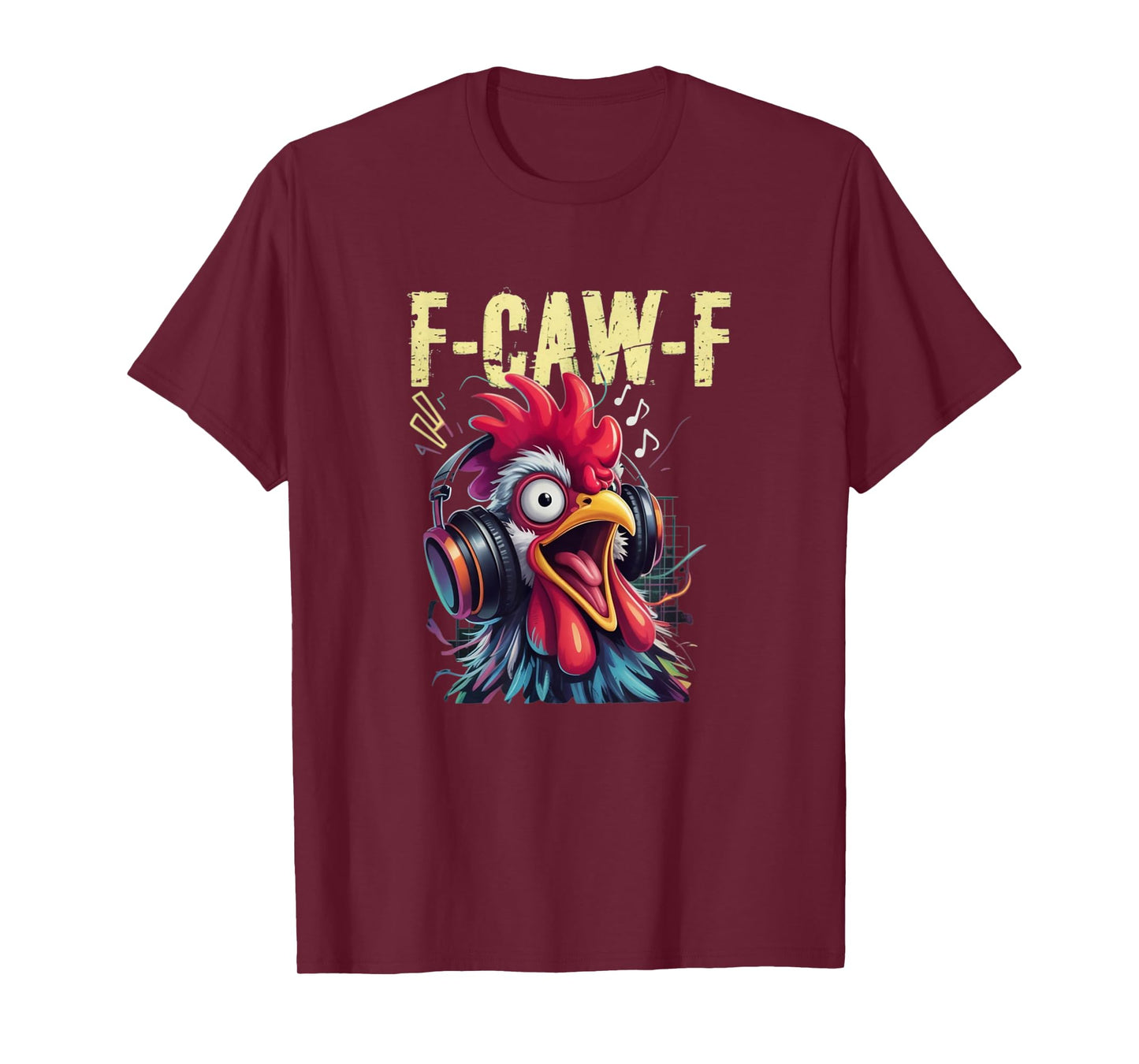 Gaming F-CAW-F Funny Chicken Scream Gamer Music Humor T-Shirt