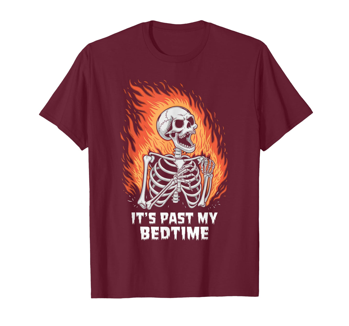 Funny Tshirt Men Humor Skeleton Meme Sarcastic Ironic Tired T-Shirt
