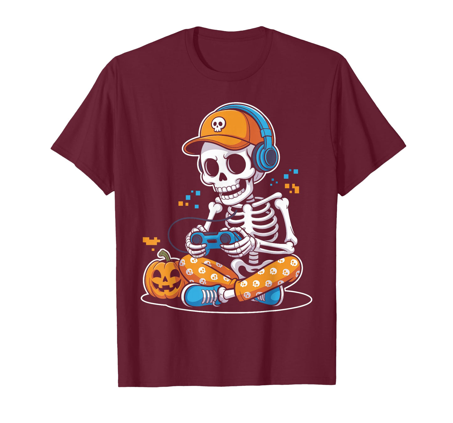 Gaming Skeleton Halloween Costume for Gamers T-Shirt