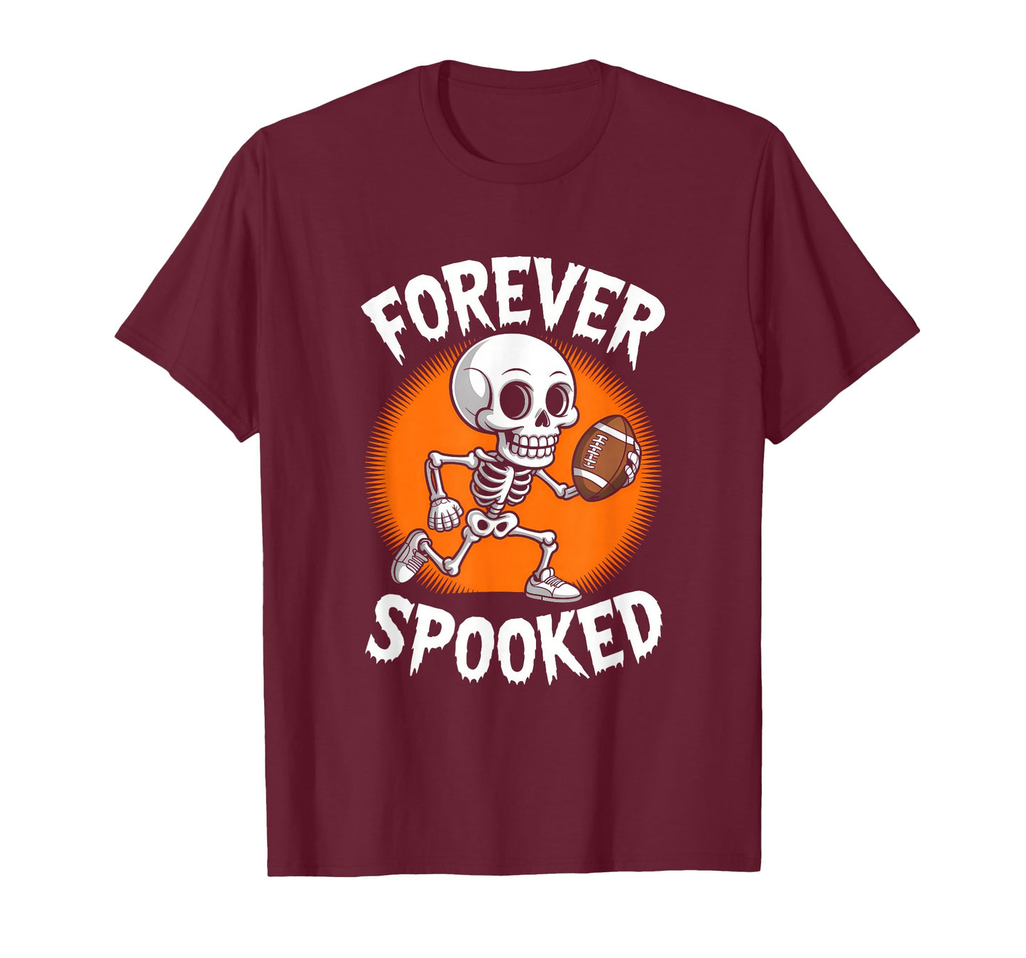 Halloween Skeleton Tennis Forever Spooked Tee T-Shirt