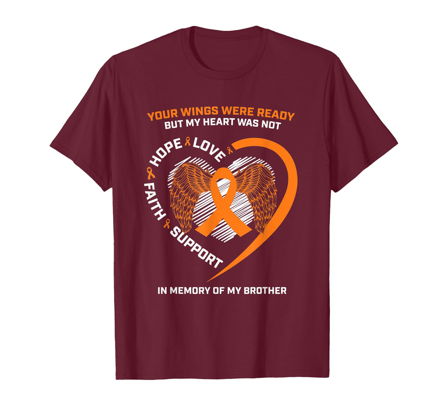Gifts Women Men In Memory Of My Brother Leukemia Awareness T-Shirt