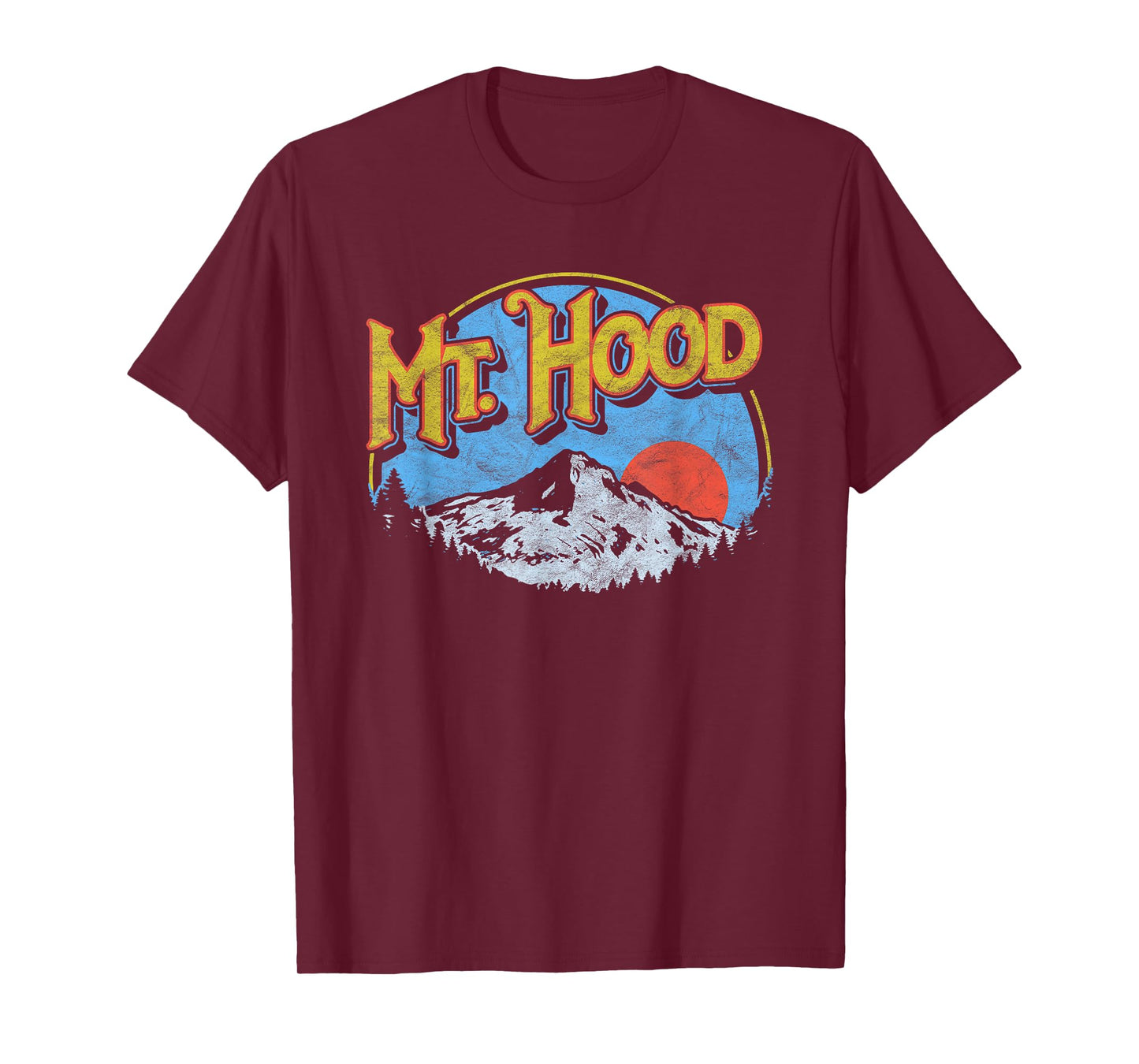 Vintage Mt Hood Oregon Nature & Outdoors Retro Graphic T-Shirt