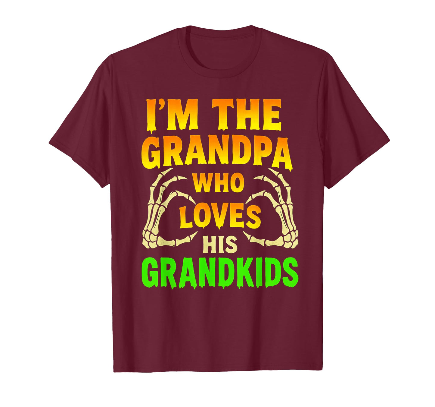 I'm The Grandpa Who Loves His Grandkids Halloween Fun T-Shirt