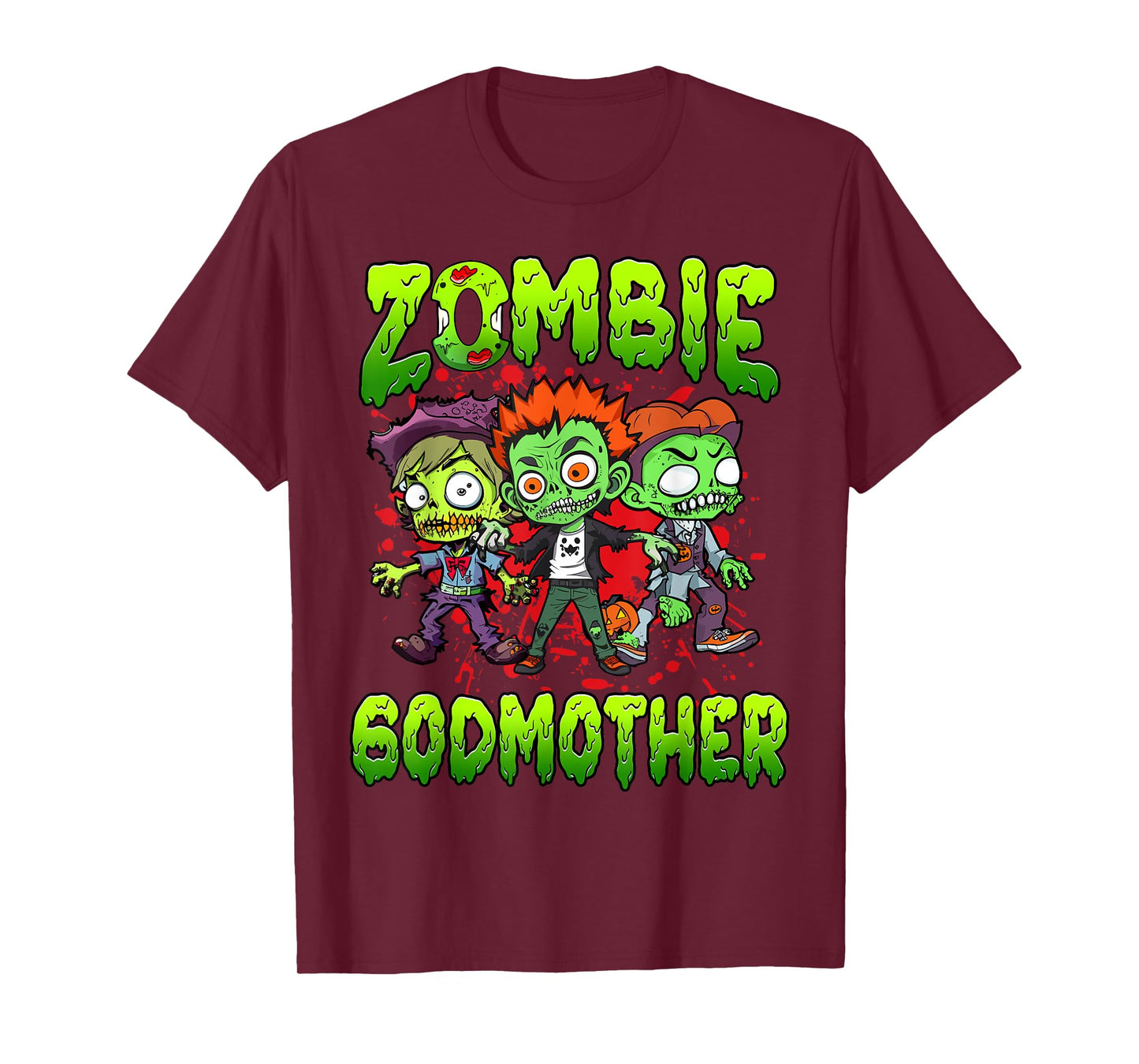 Zombie Godmother Halloween Costume Family Matching T-Shirt
