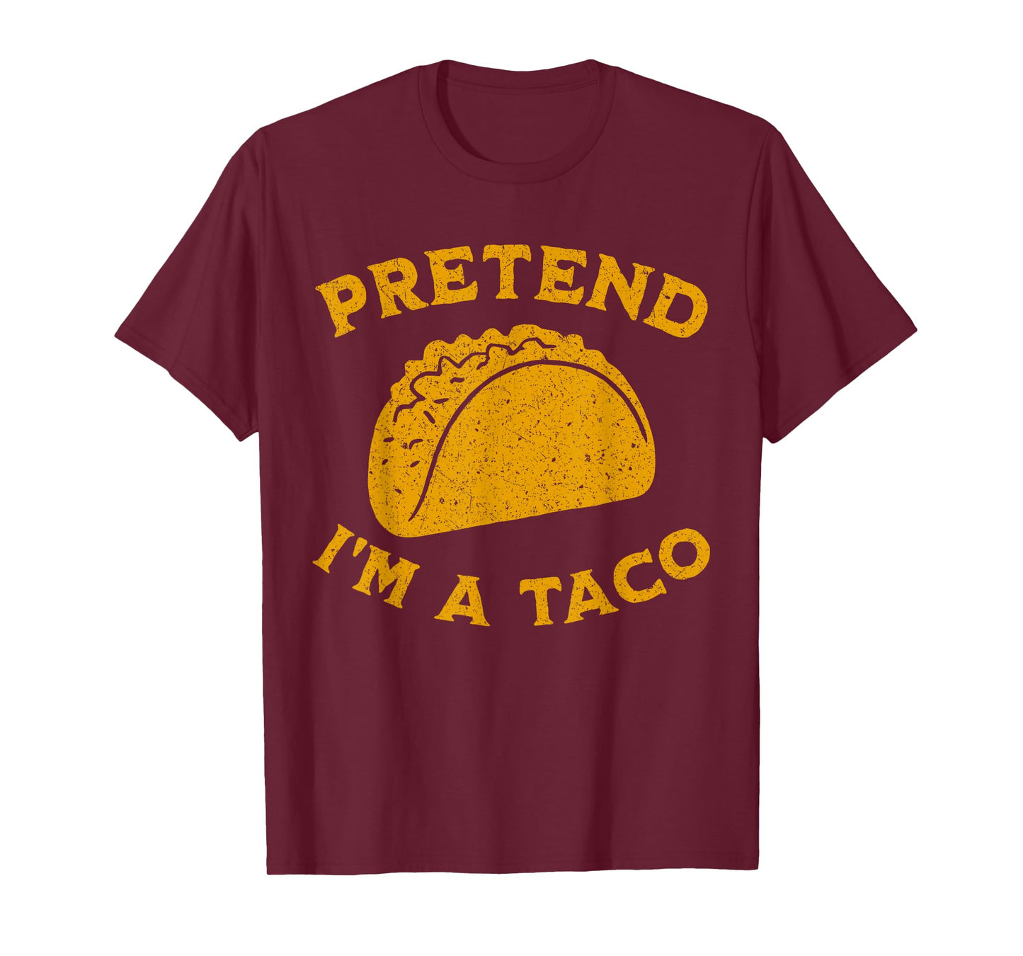 Vintage Halloween Taco Lover Halloween Pretend I'm A Taco T-Shirt