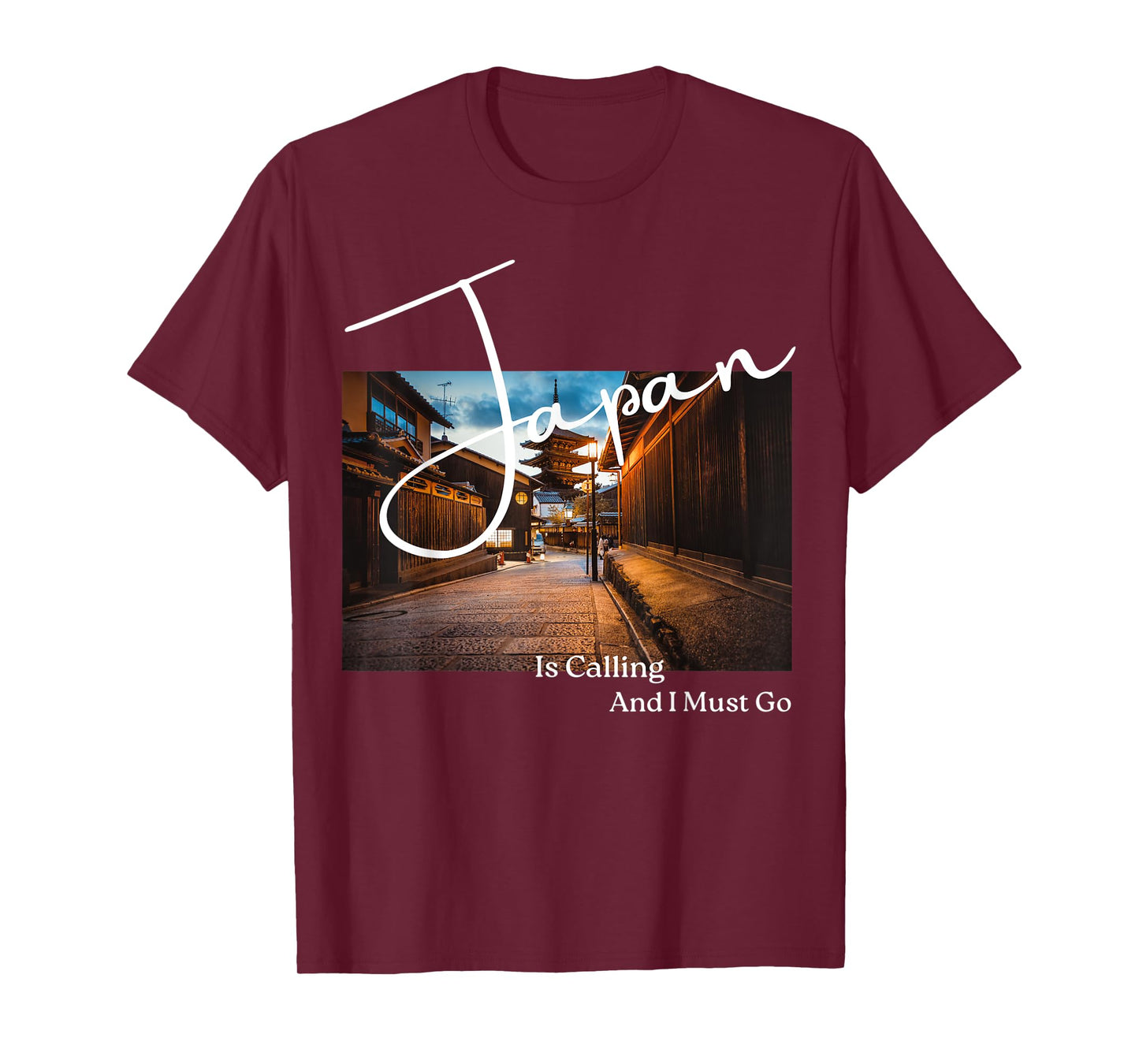 Japan is Calling and I must go Kyoto Temple Photo, Aesthetic T-Shirt