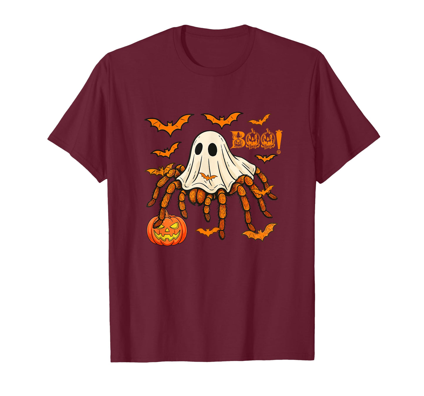 Boo Halloween Tarantula Cosplay Ghost Costume Animal Lover T-Shirt