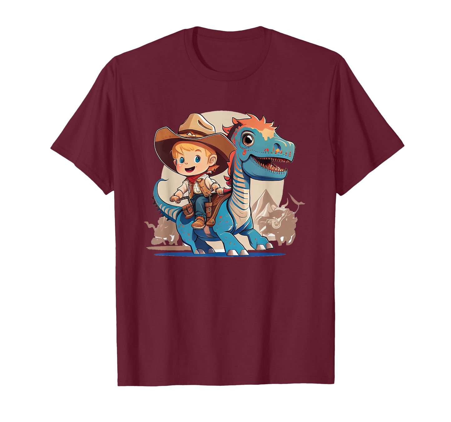 Dino Cowboy Dinosaur Rodeo Rider Nursery T-Shirt