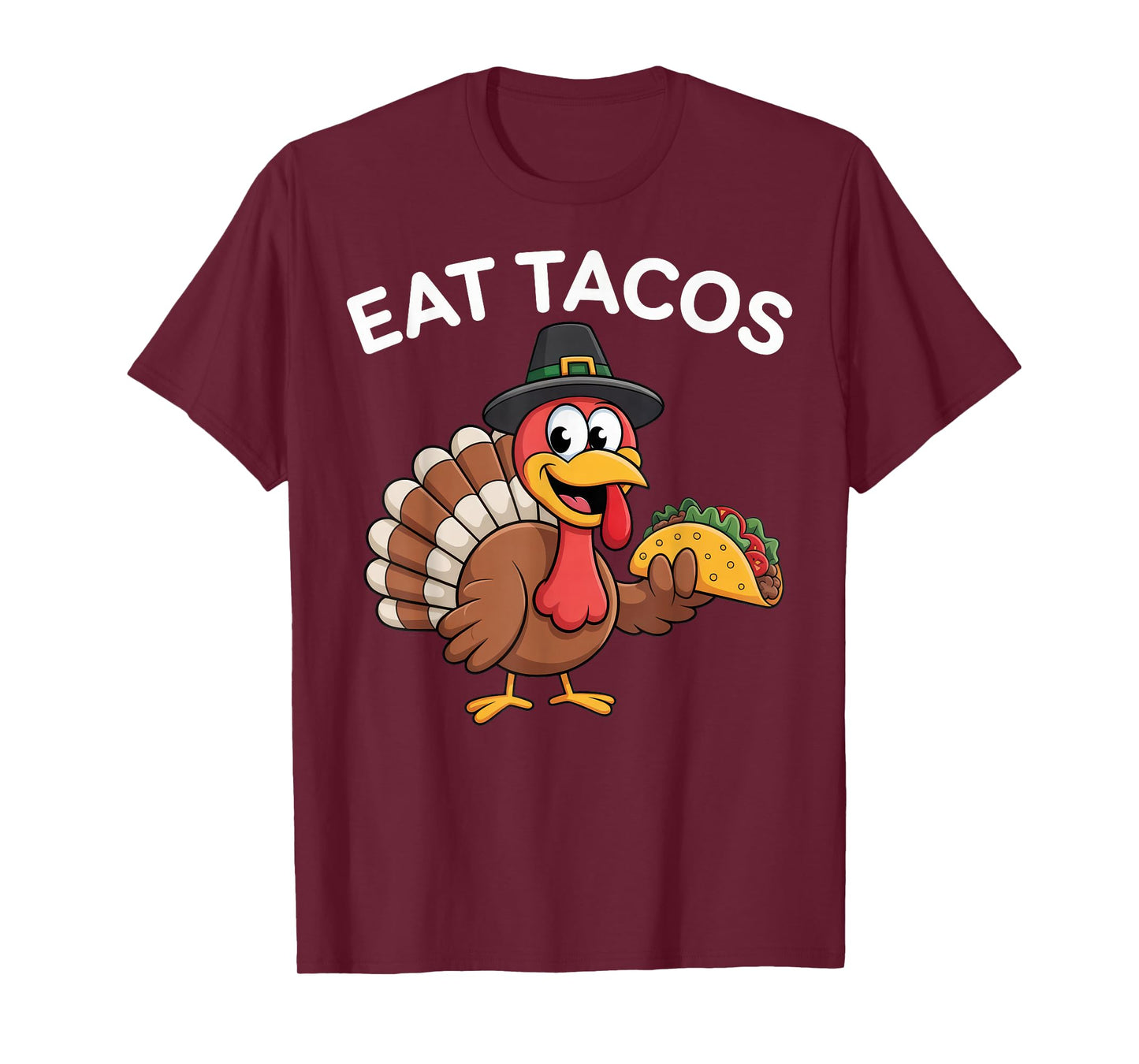 Funny Thanksgiving Turkey Eat Tacos Mexican Thanksgiving Fun T-Shirt