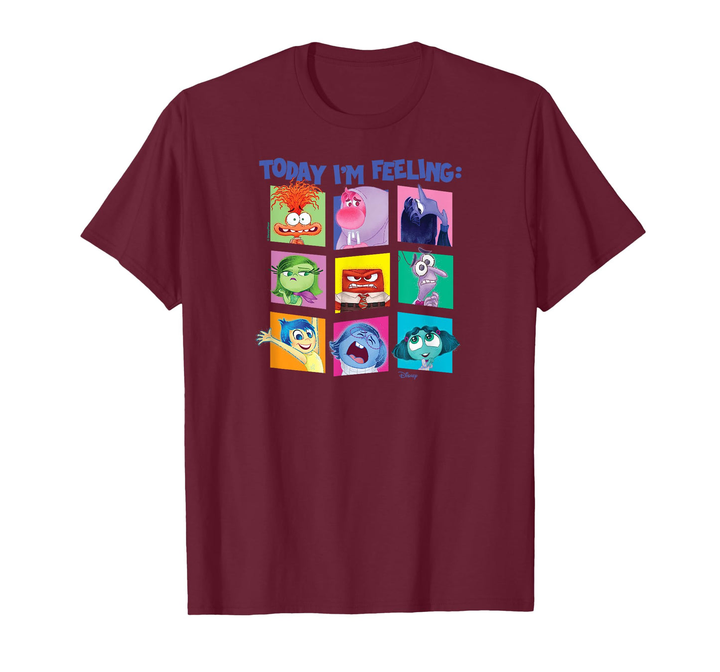 Inside Out 2 - Today I'm Feeling Emotion Characters Grid T-Shirt