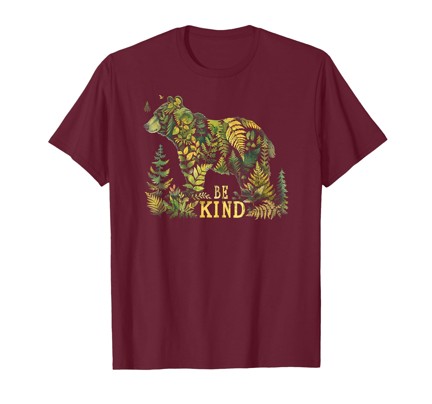 Be Kind / Nature Bear Graphic / Vintage Men Women's Graphic T-Shirt