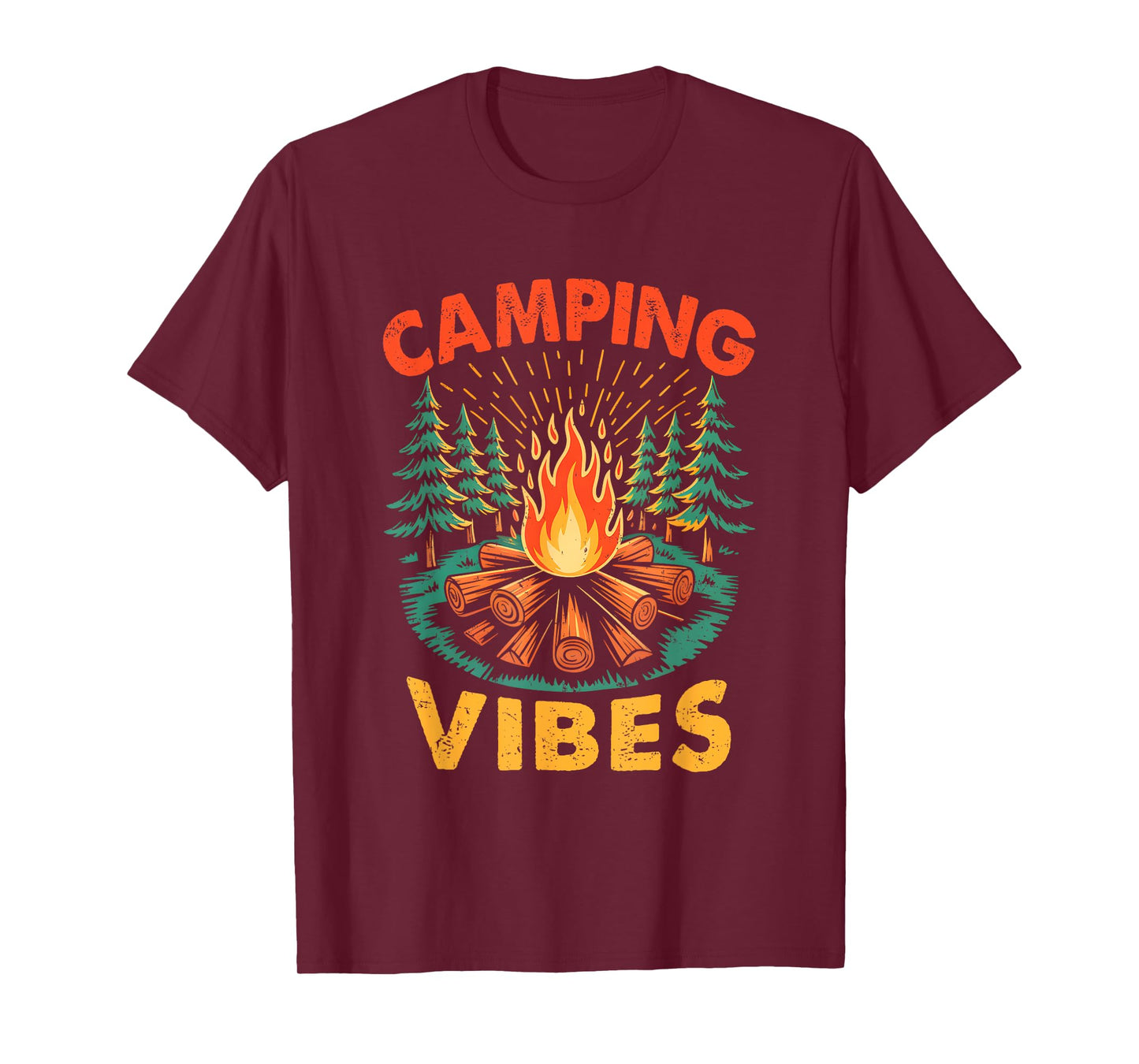 Camping Vibes Nature Lover Camper Camping Day Men Women T-Shirt