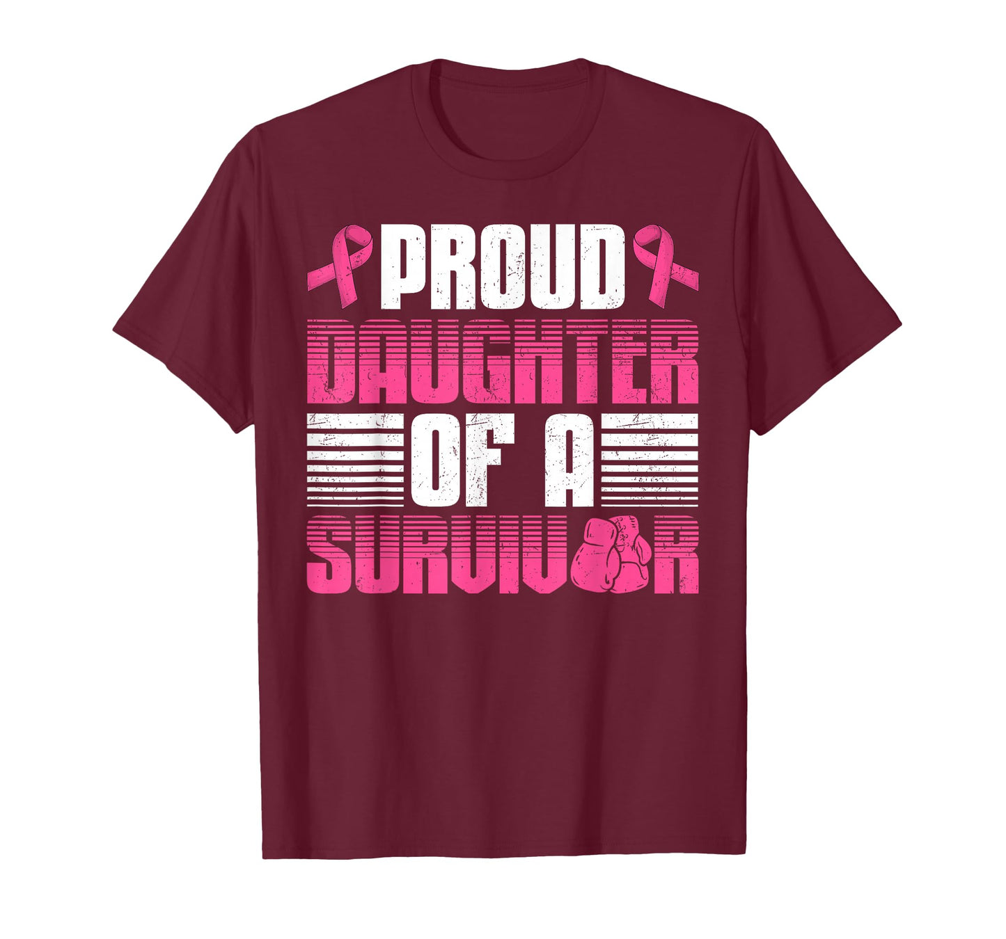 Proud Daughter of A Survivor Wife Breast Cancer Awareness T-Shirt
