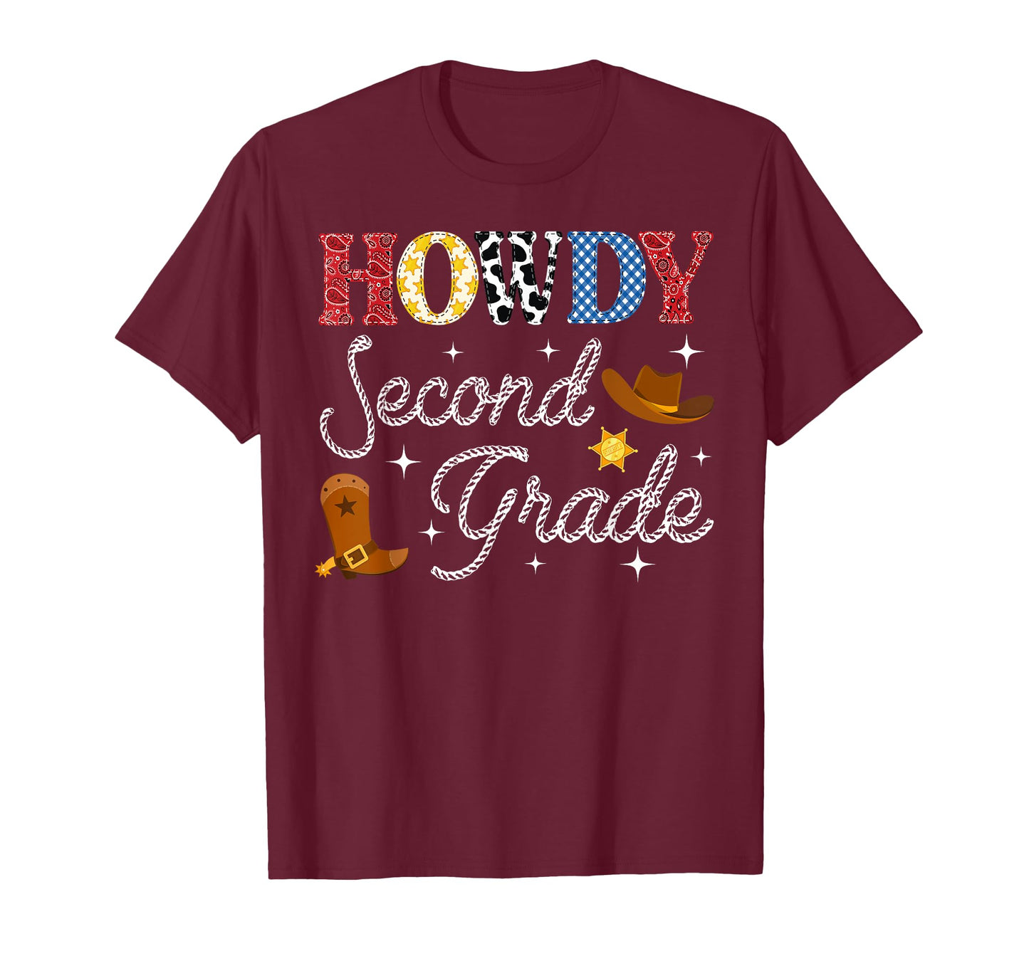 Howdy Second Grade Back To School Western Teacher Student T-Shirt