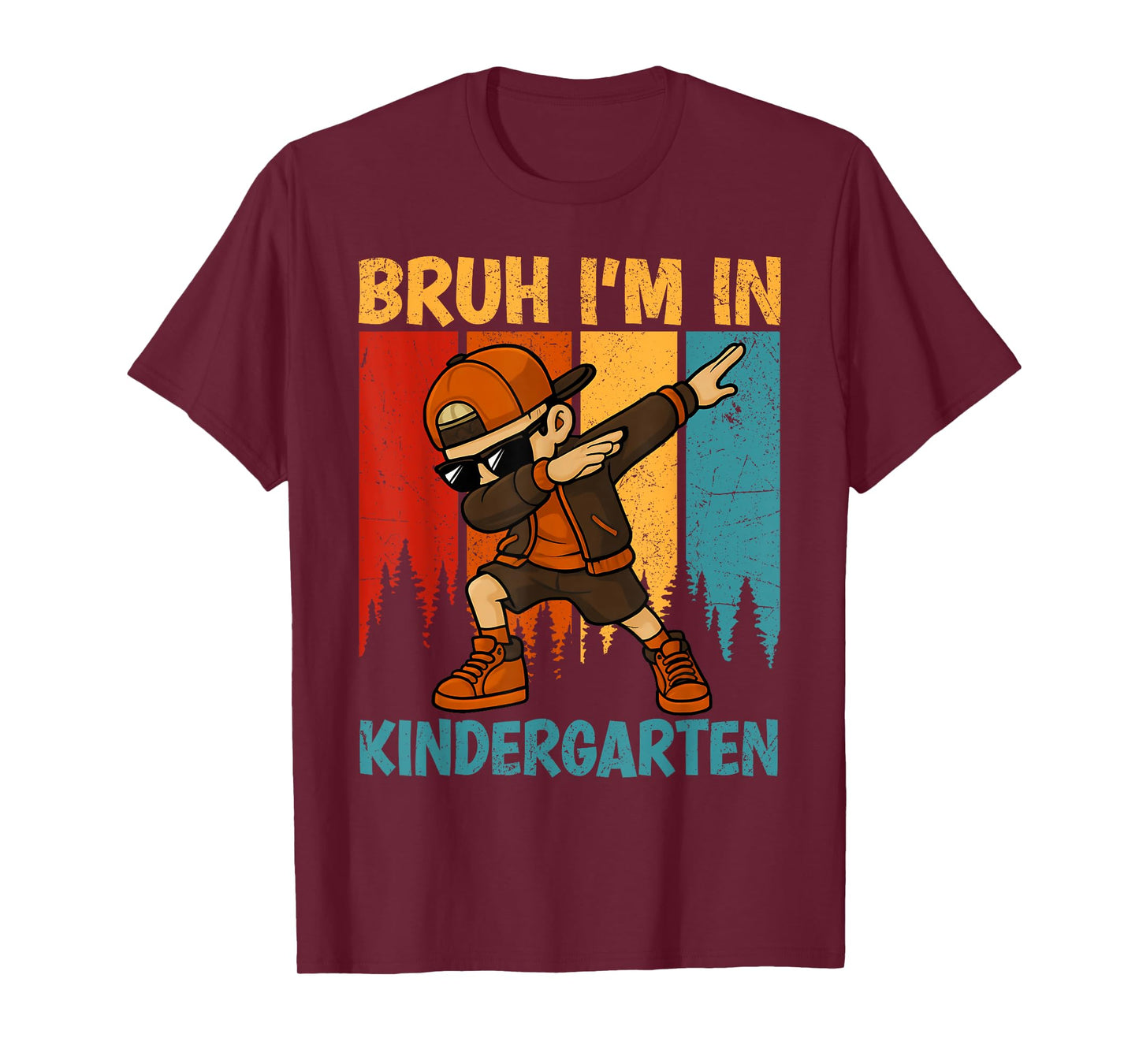 Bruh I'm In Kindergarten Kindergarten Dabbing Boy Student T-Shirt