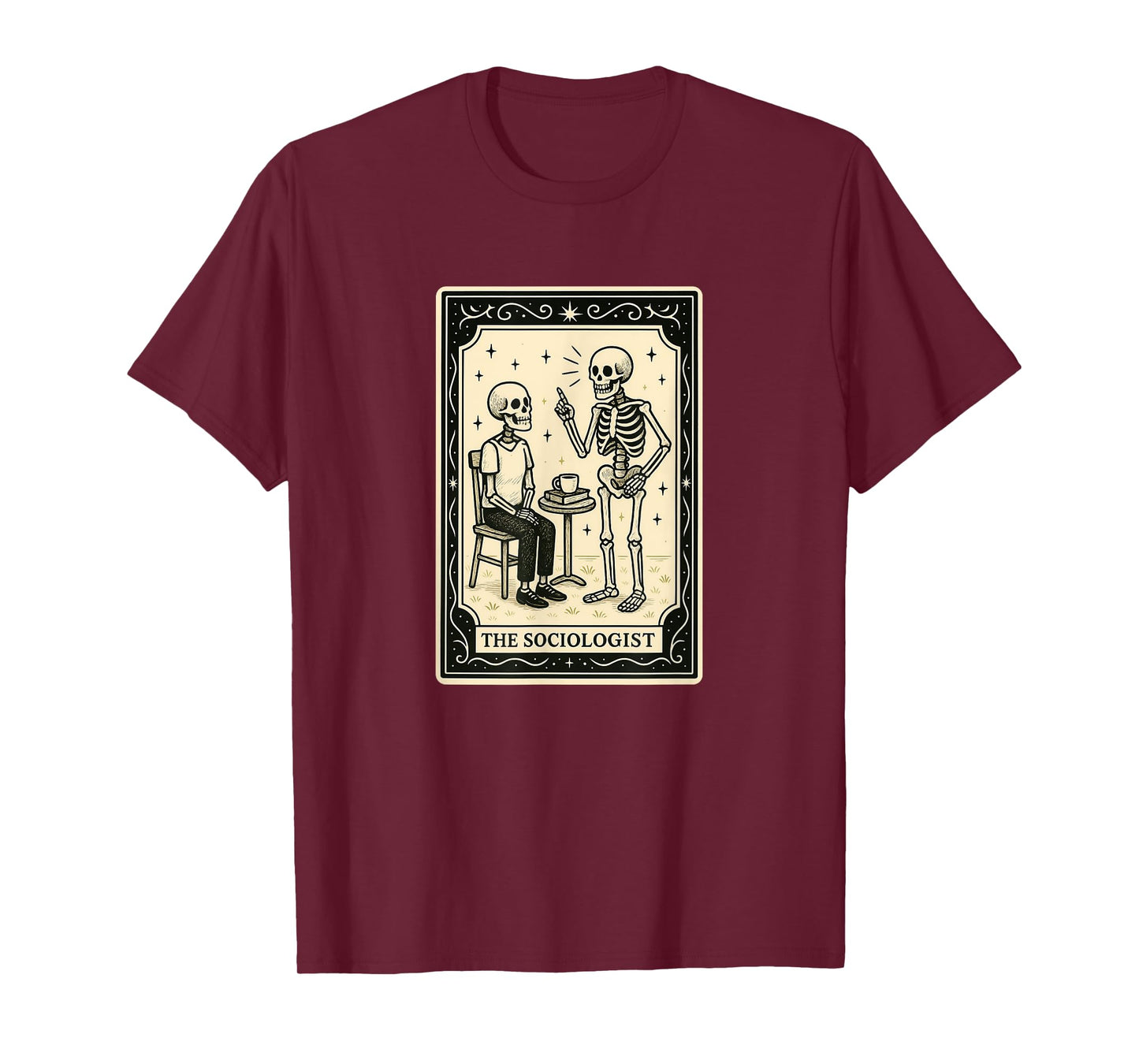 The Sociologist Tarot Card Halloween Spooky Gothic Sociology T-Shirt