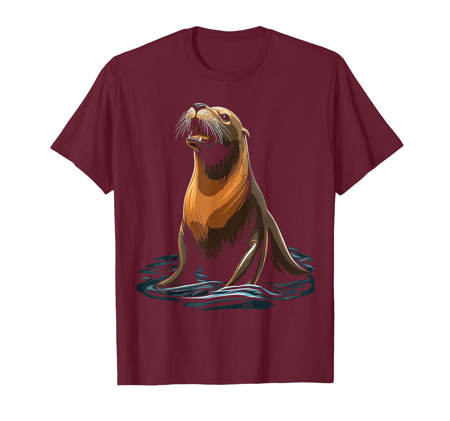 Sea Lion Animal Motif Art Sea Lion T-Shirt