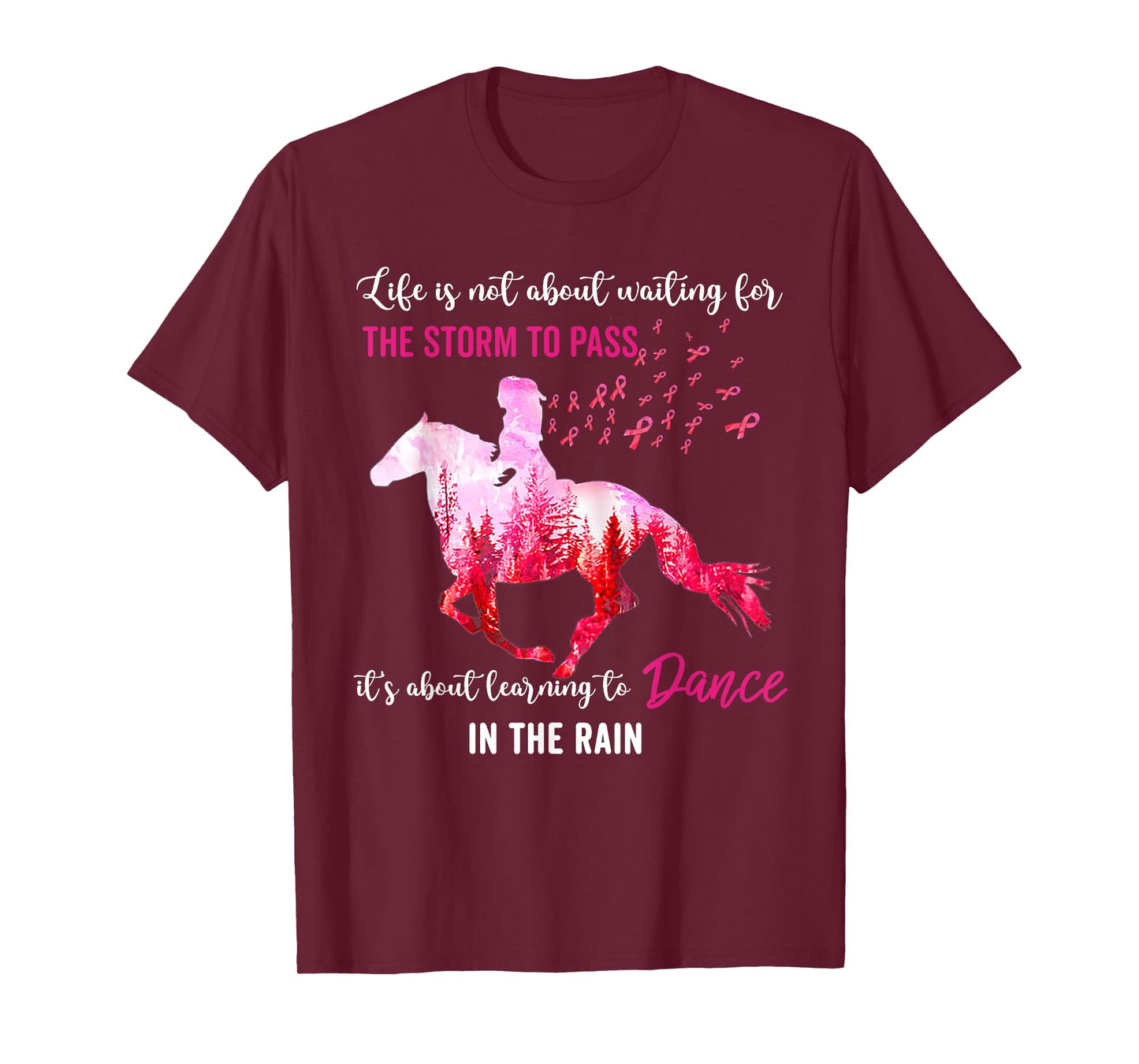 Breast Cancer Awareness I Am The Storm Horse Survivor T-Shirt