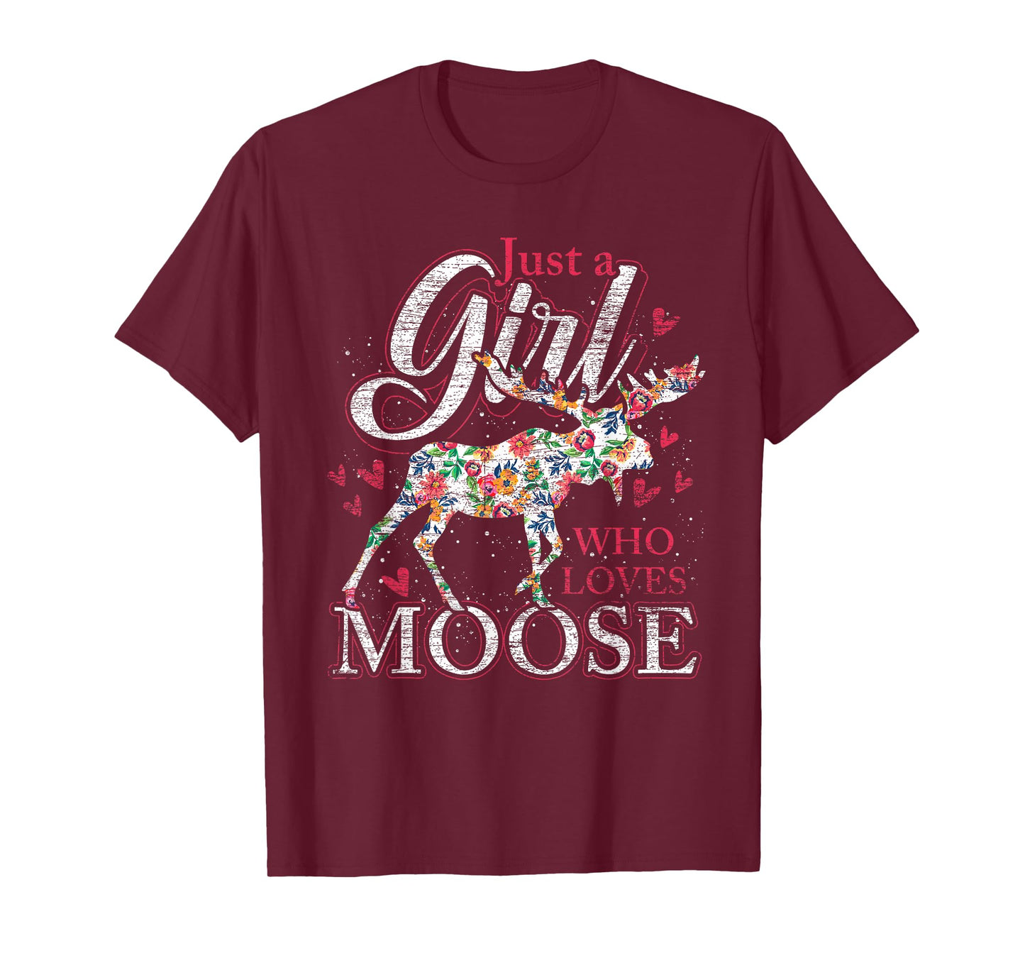 Nur ein Mädchen das Elche liebt Sweden Animal Vintage Elk T-Shirt
