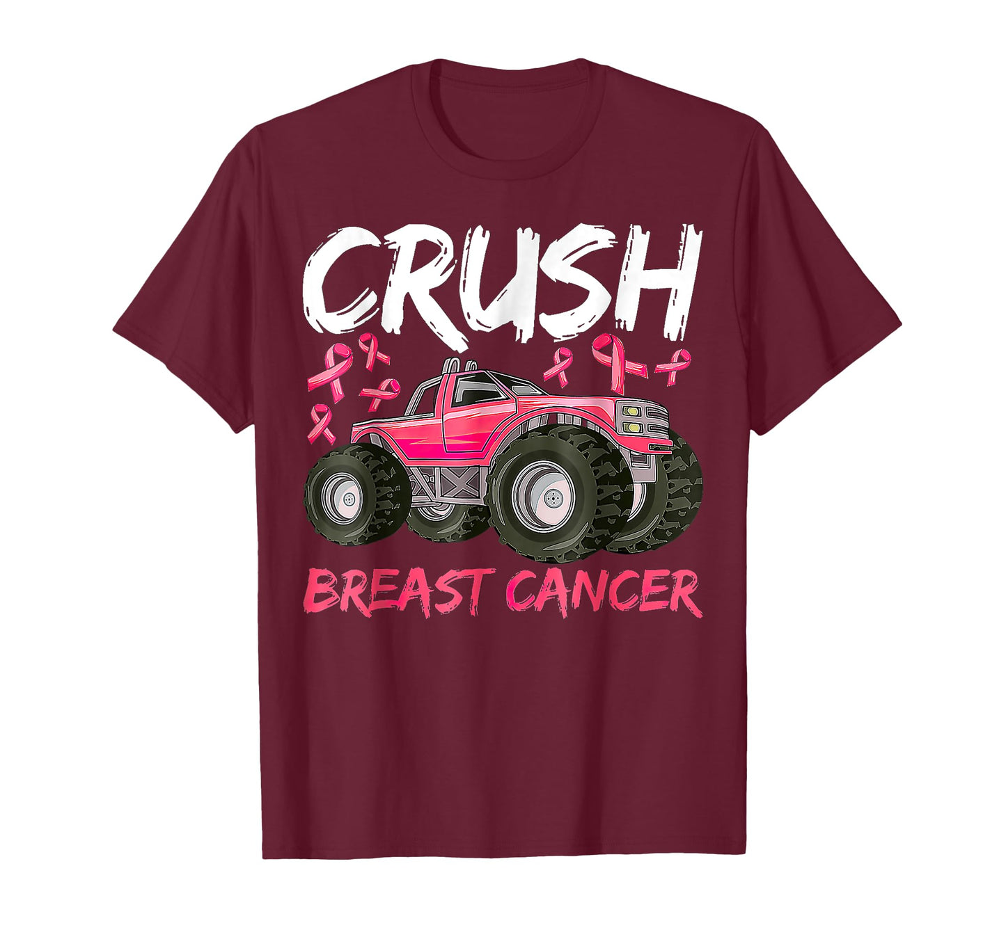 Crush Breast Cancer Awareness Truck T-Shirt