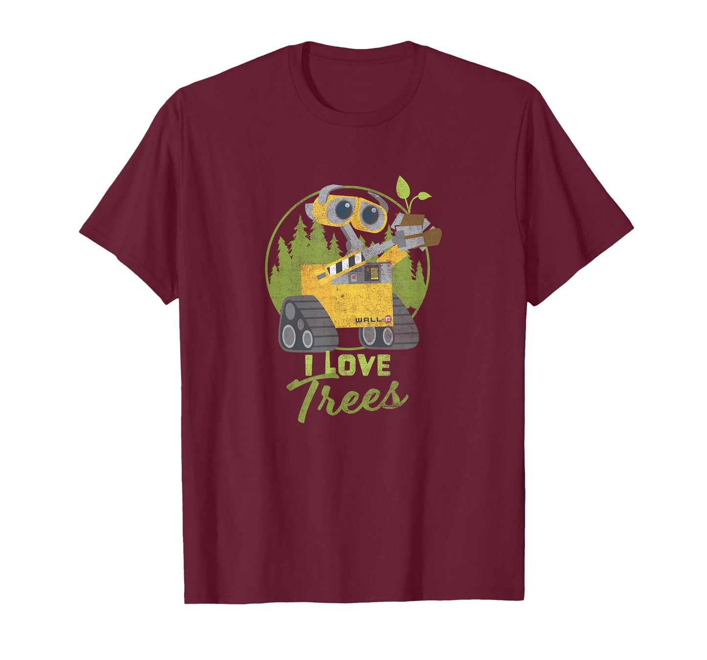 Disney Pixar Earth Day Wall-E I Love Trees T-Shirt