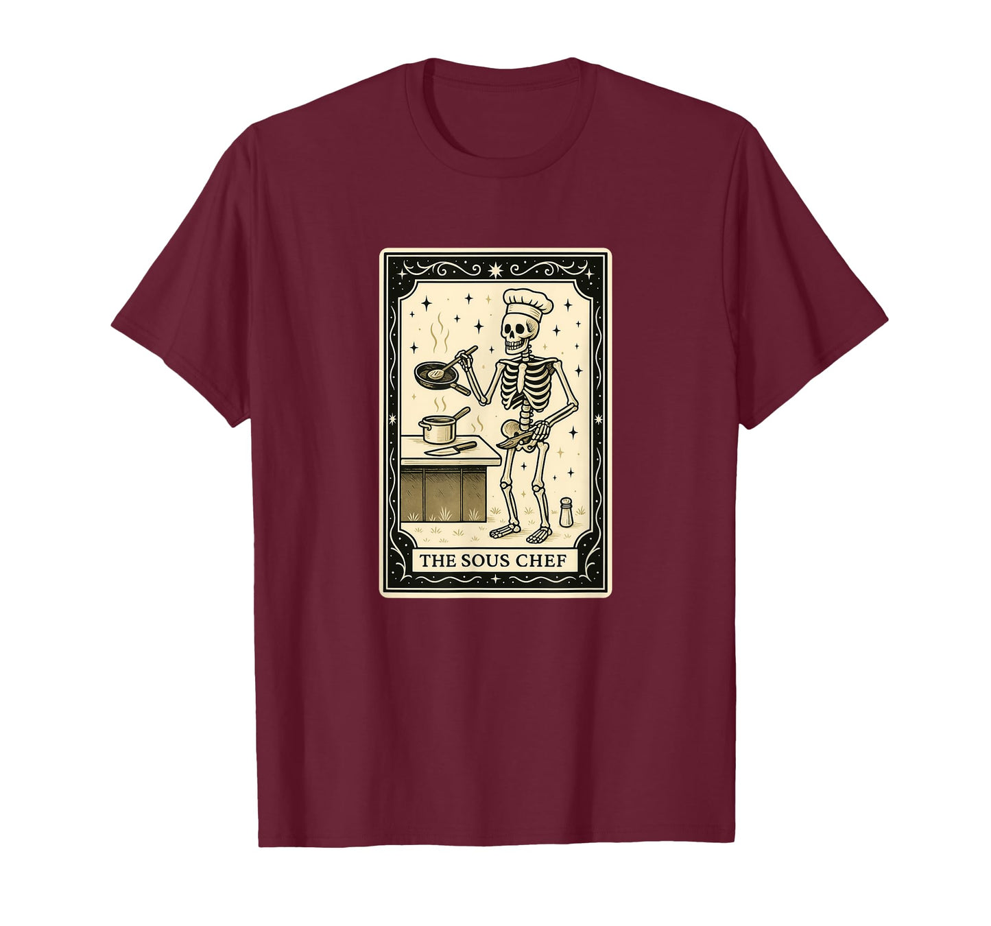 The Sous Chef Tarot Card Halloween Spooky Cook Cooking T-Shirt