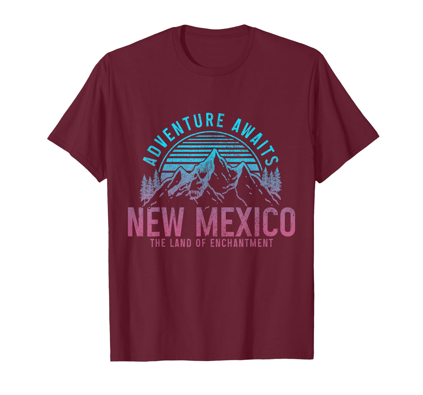 New Mexico The Land of Enchantment Vintage Mountains Hiking T-Shirt