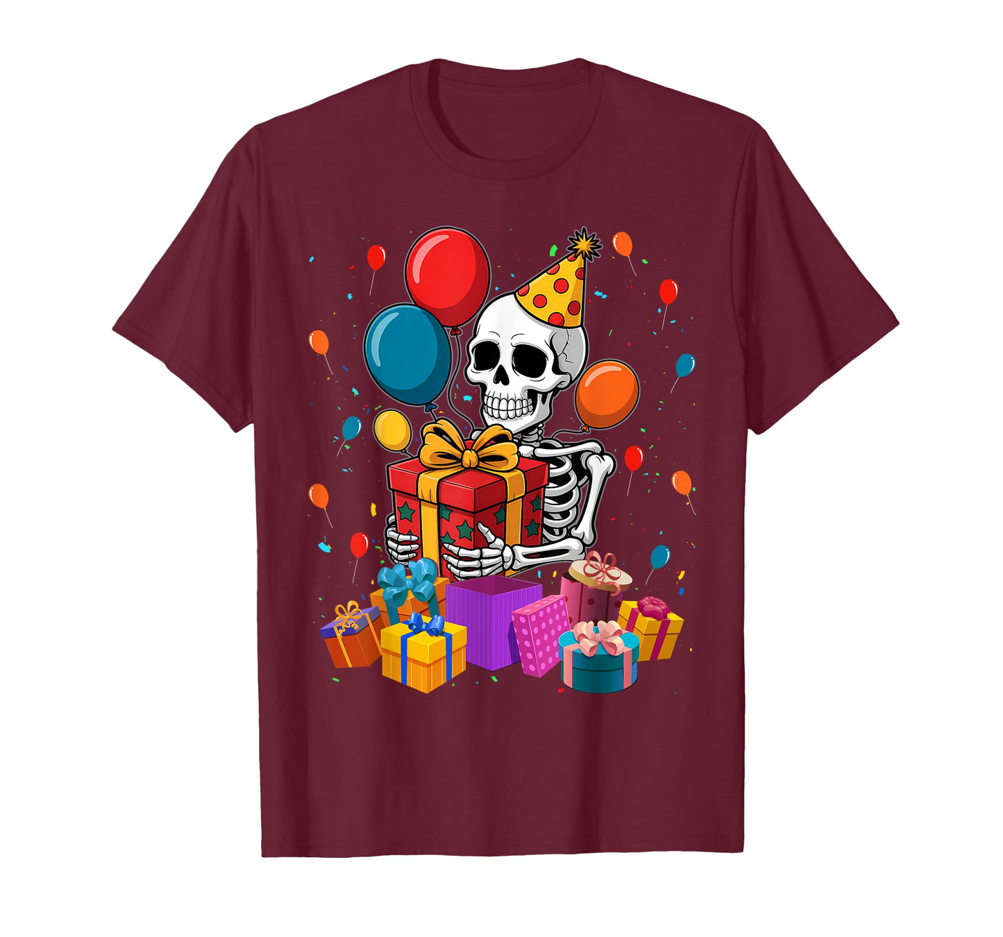Halloween Birthday Party Outfit Skeleton T-Shirt