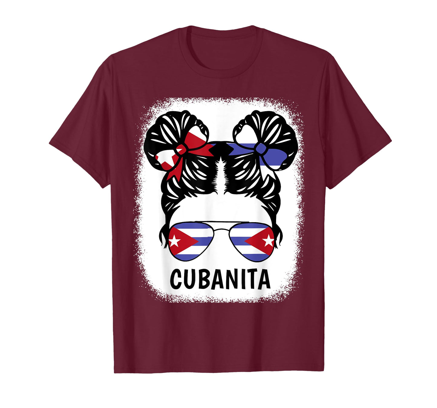 Cubanita Cuban Girl Cuba Flag Kids Women Hispanic Heritage T-Shirt