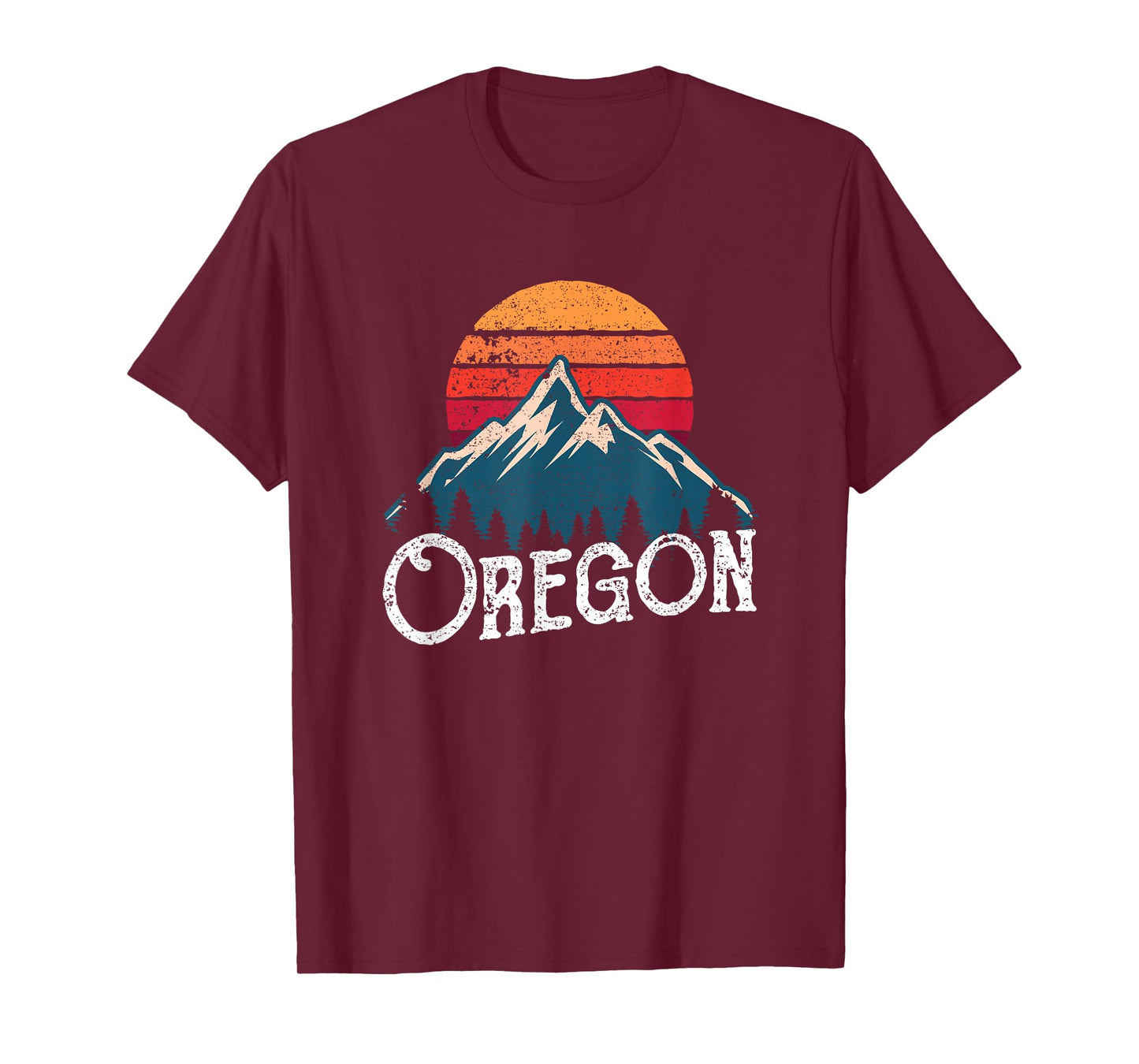 Retro Oregon OR Mountains Outdoor Wildness T-Shirt T-Shirt