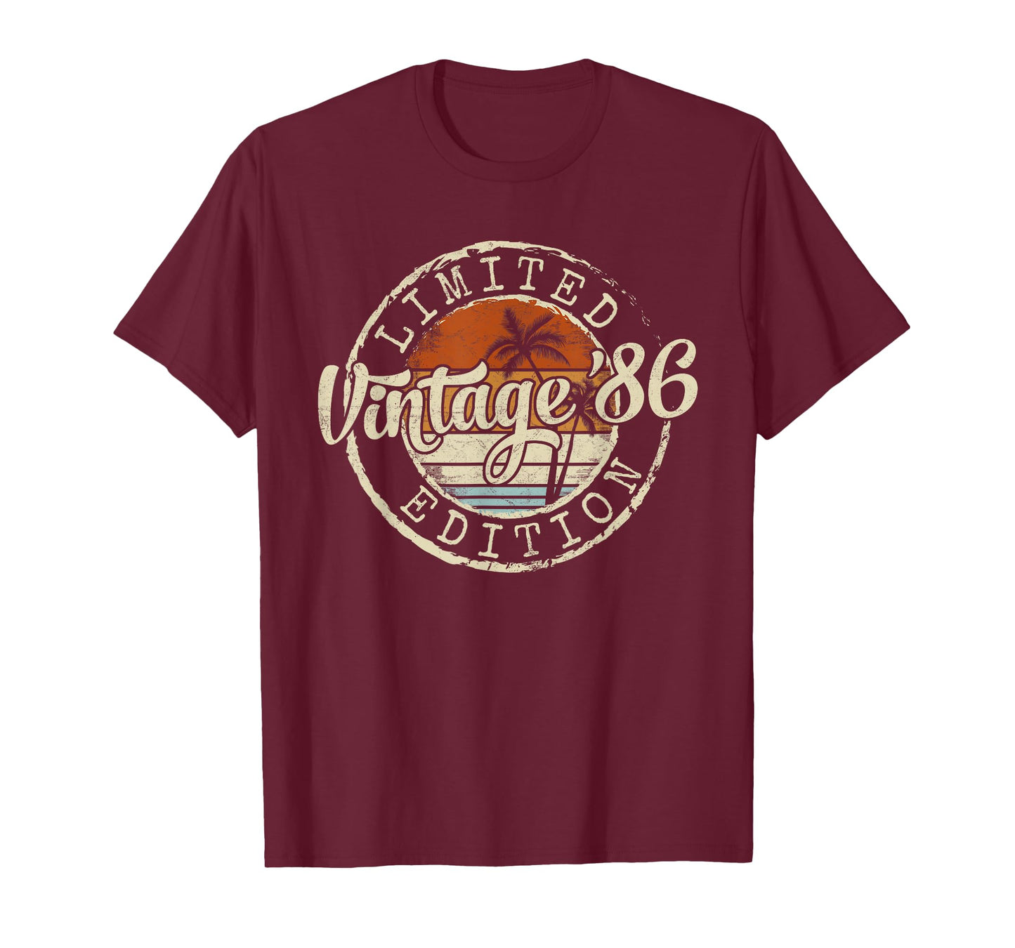 Vintage 1986 39th Birthday Gifts 39 Year Old For Men Women T-Shirt