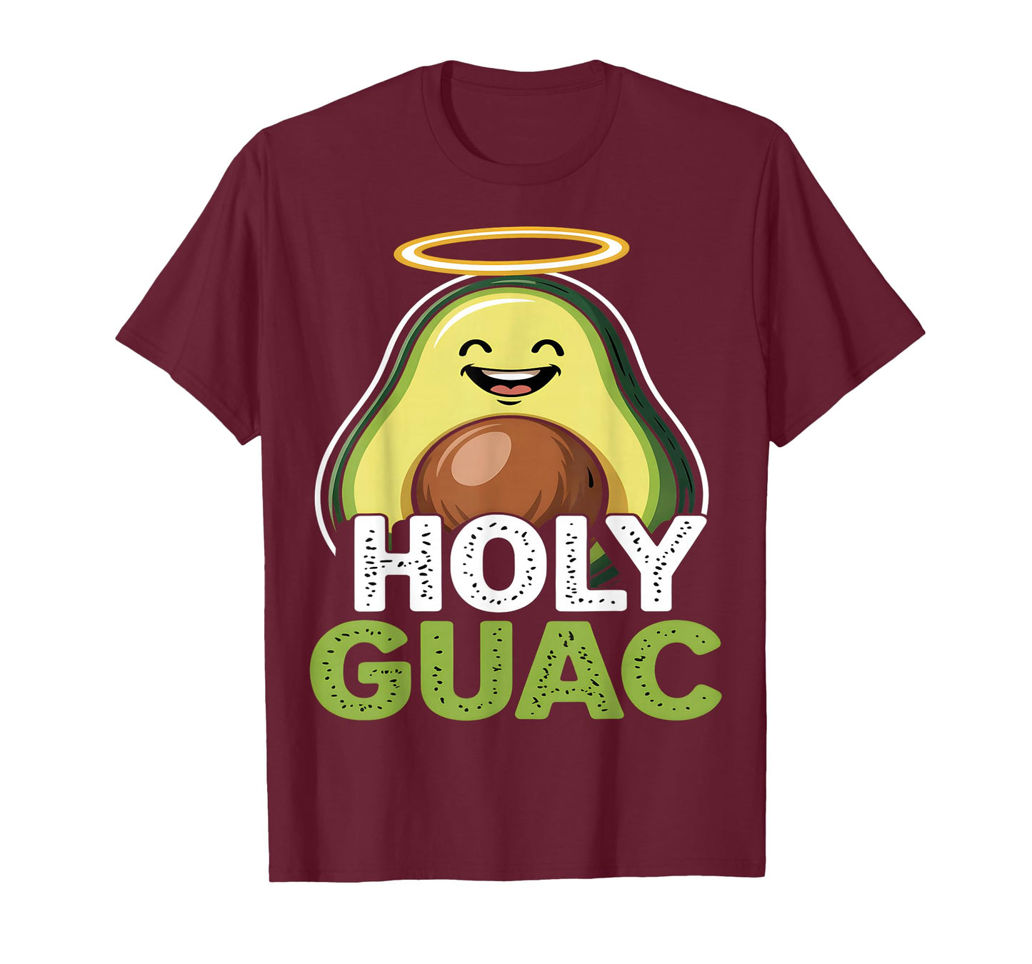 Holy Guac Funny Avocado Cartoon T-Shirt