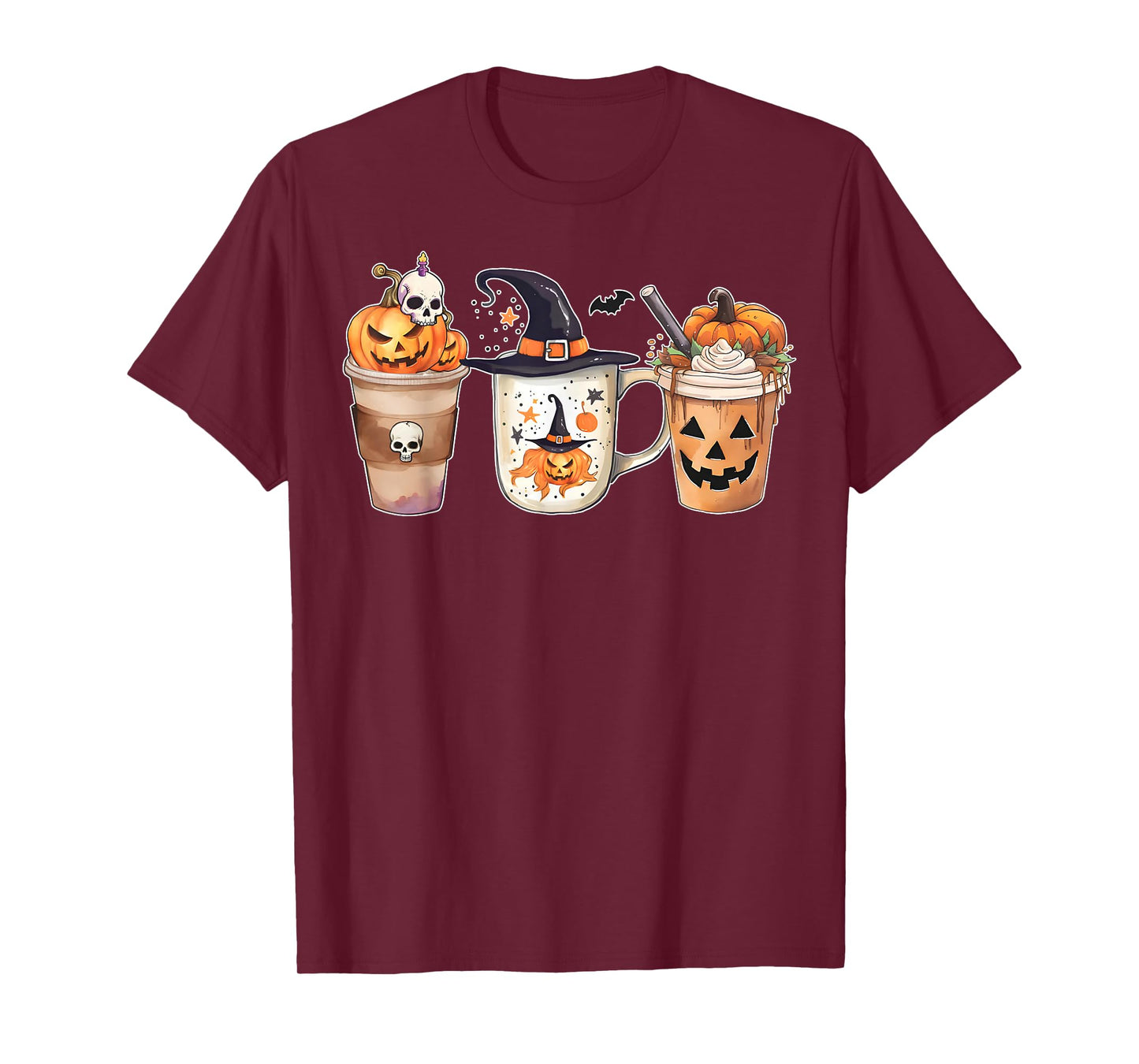 Fall Coffee, Funny Halloween Pumpkin Latte Drink Cup, Spice T-Shirt